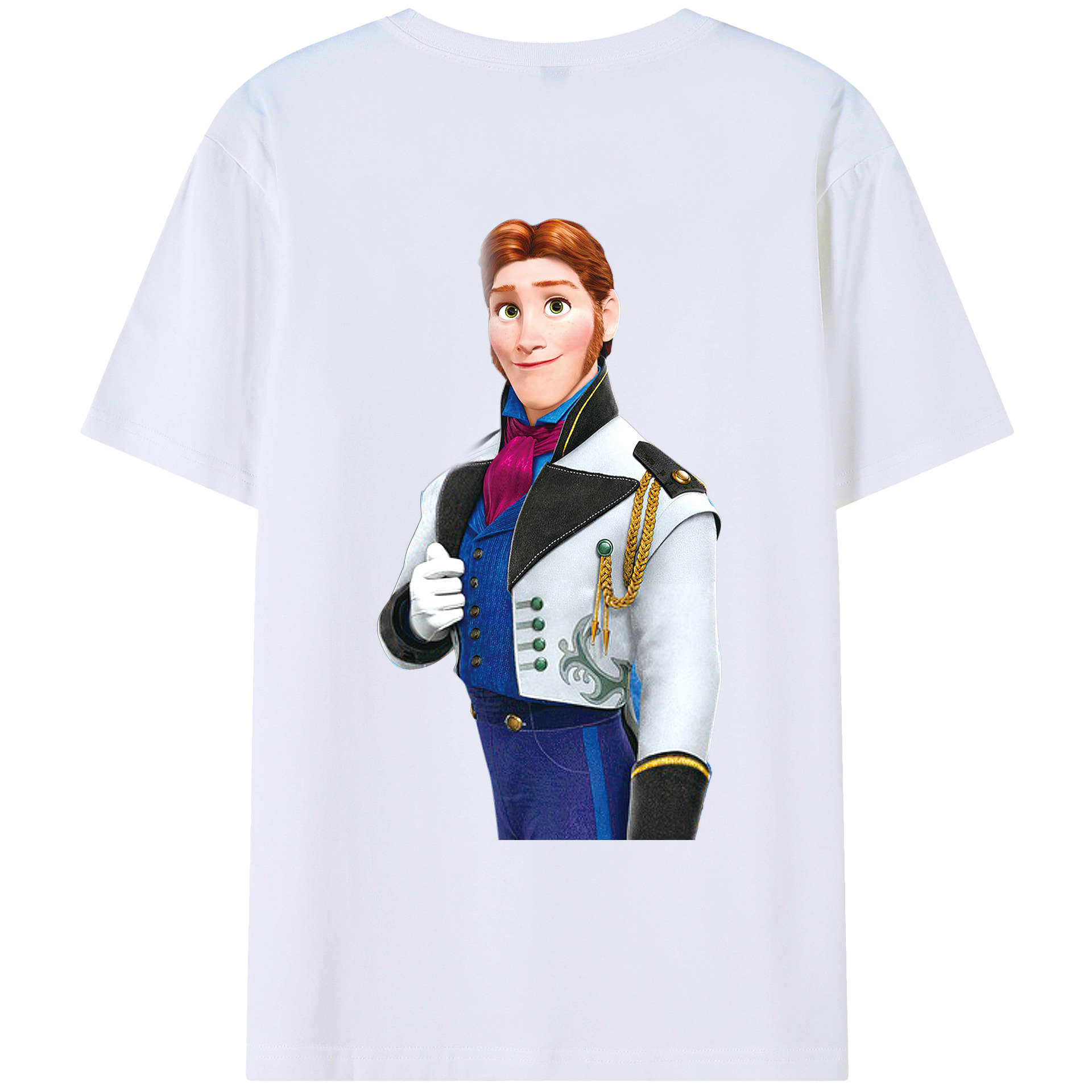 （画像用） アナと雪の女王 アンナ エルサ Frozen Anna Elsa レディース半袖Tシャツ(バックプリント)