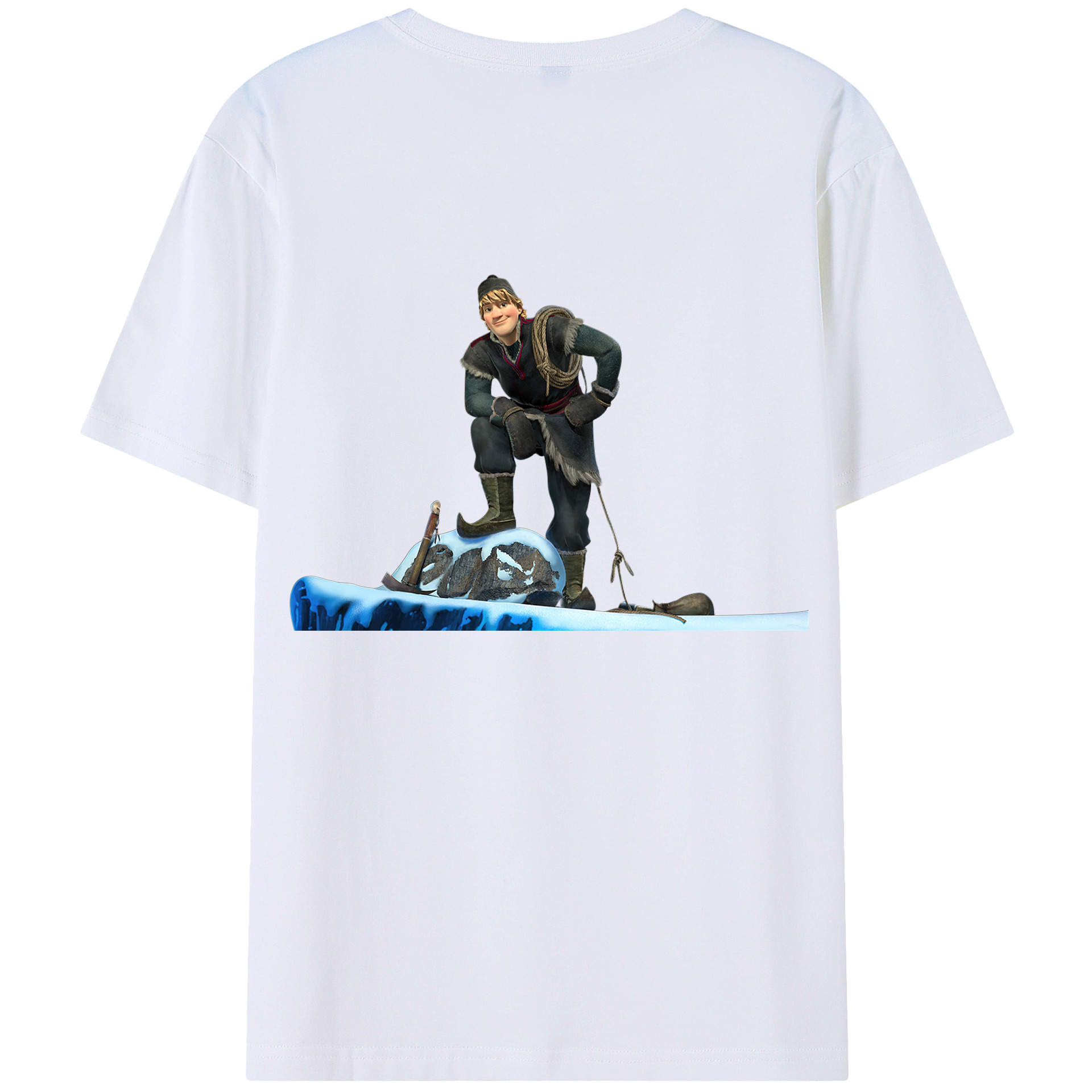 （画像用） アナと雪の女王 アンナ エルサ Frozen Anna Elsa レディース半袖Tシャツ(バックプリント)