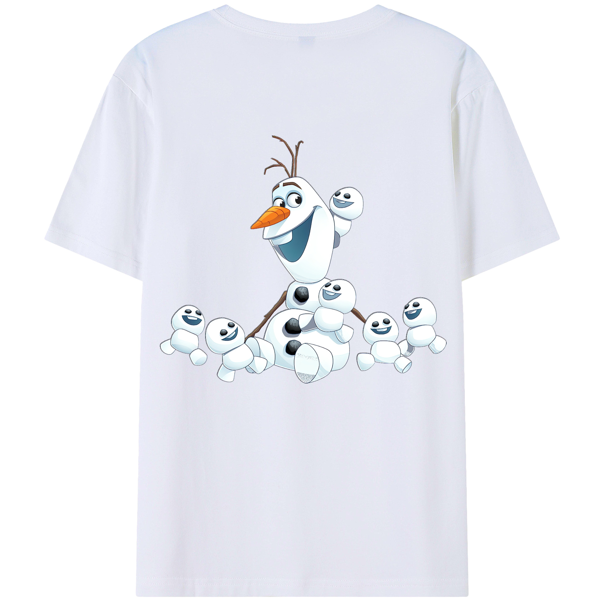 （画像用） アナと雪の女王 アンナ エルサ Frozen Anna Elsa レディース半袖Tシャツ(バックプリント)