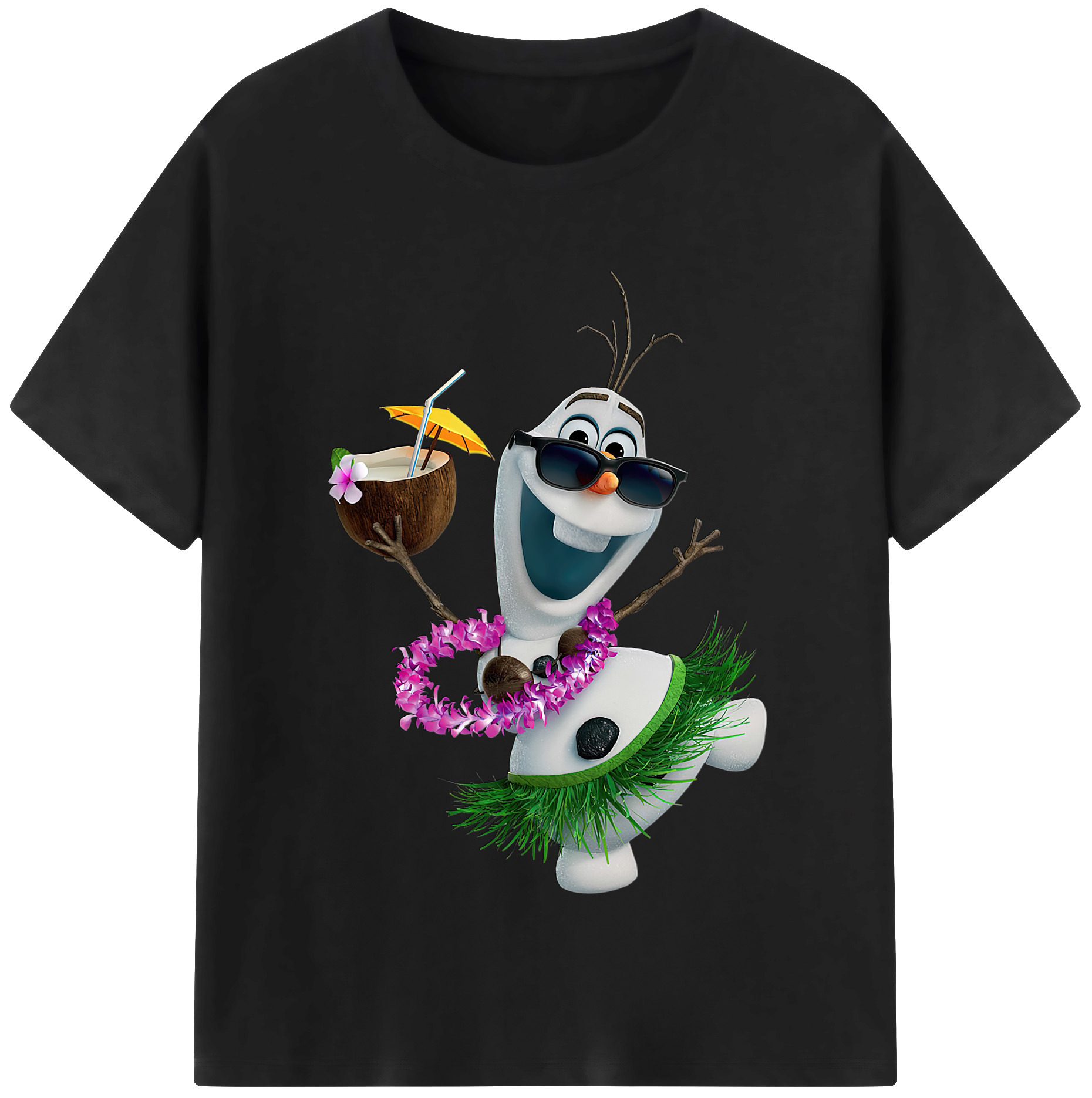 （画像用） アナと雪の女王 アンナ エルサ Frozen Anna Elsa レディースカジュアルプリントTシャツ（綿100％）