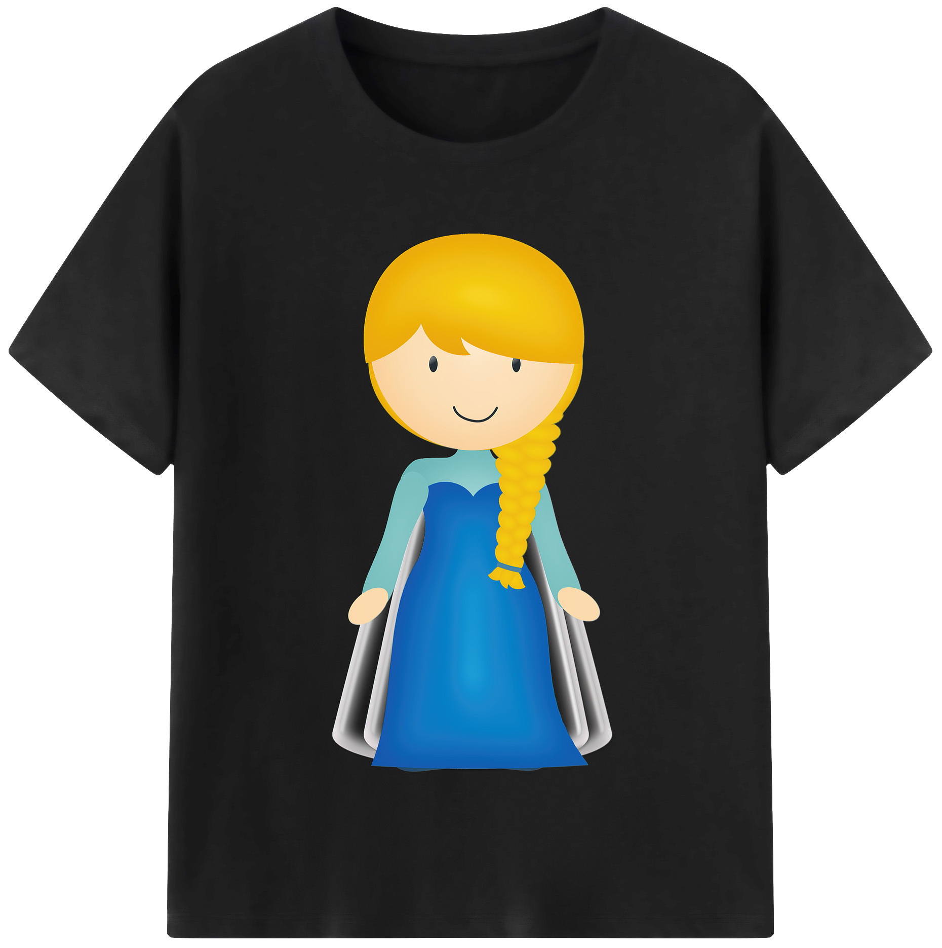 （画像用） アナと雪の女王 アンナ エルサ Frozen Anna Elsa レディースカジュアルプリントTシャツ（綿100％）