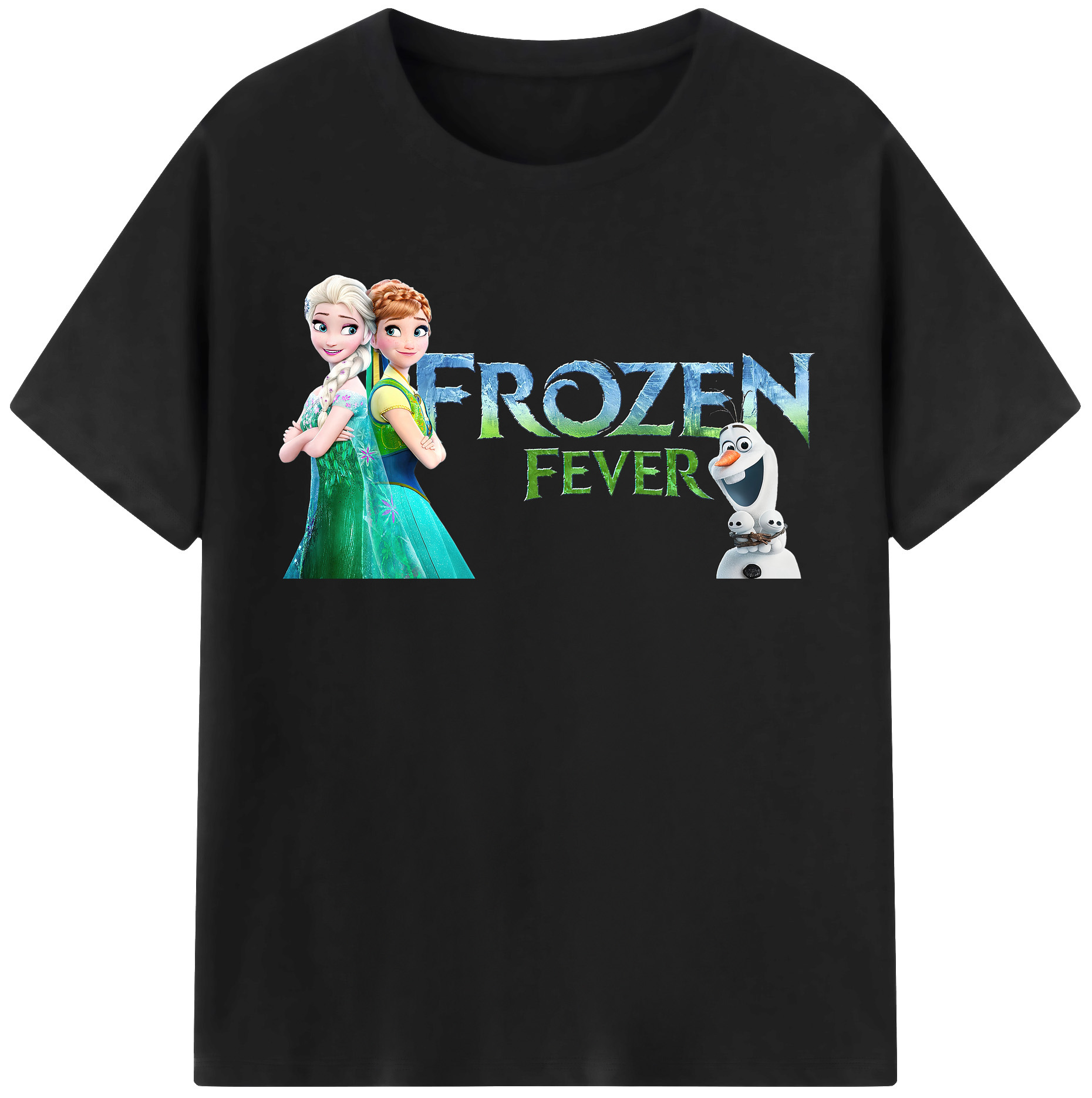（画像用） アナと雪の女王 アンナ エルサ Frozen Anna Elsa レディースカジュアルプリントTシャツ（綿100％）