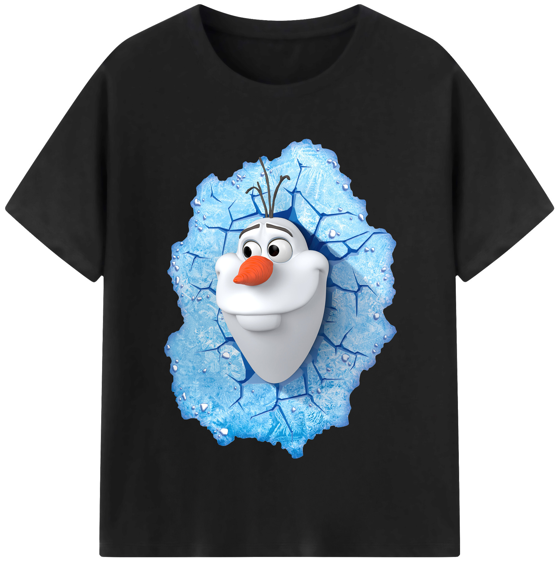 （画像用） アナと雪の女王 アンナ エルサ Frozen Anna Elsa レディースカジュアルプリントTシャツ（綿100％）
