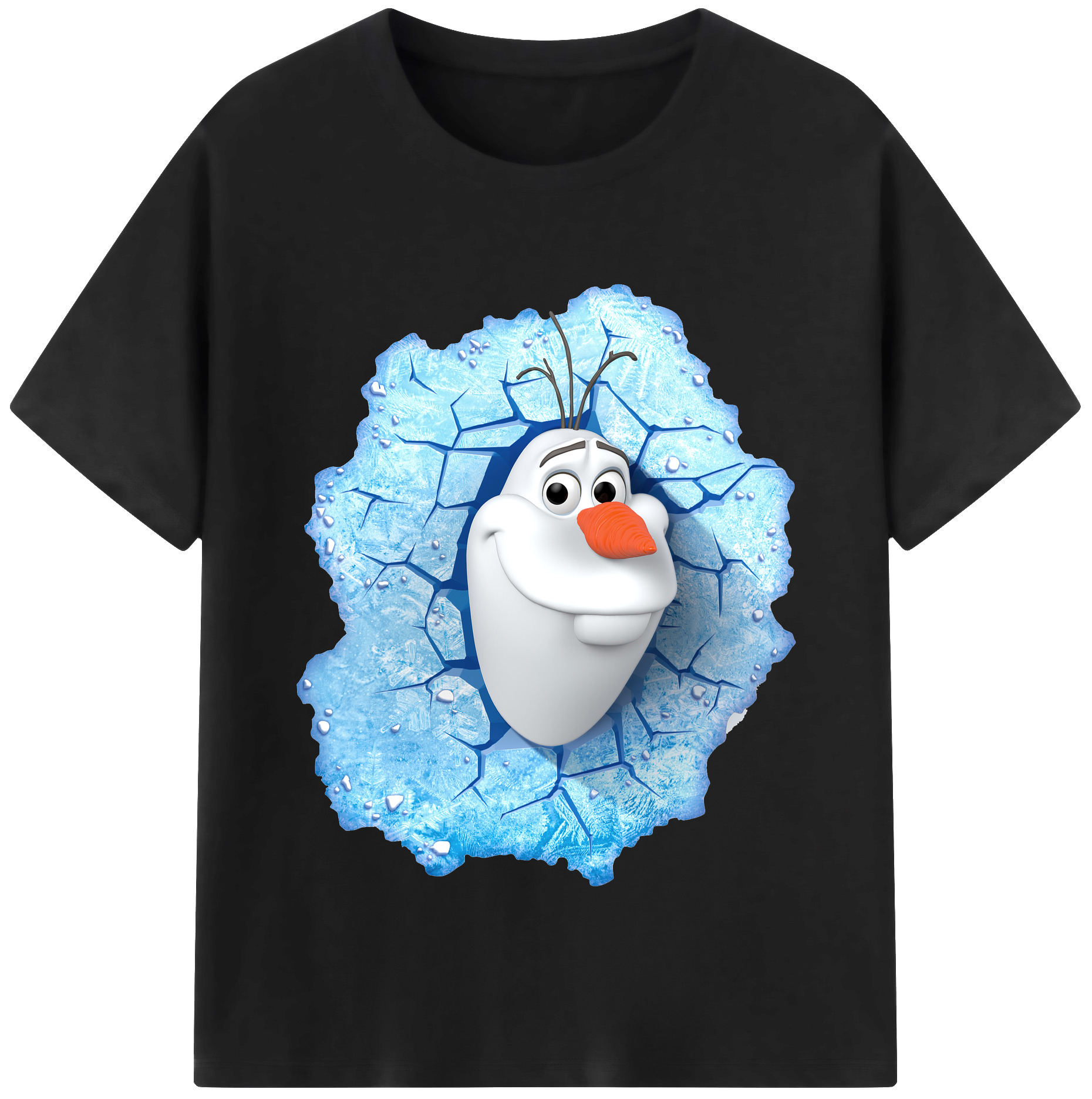 （画像用） アナと雪の女王 アンナ エルサ Frozen Anna Elsa レディースカジュアルプリントTシャツ（綿100％）