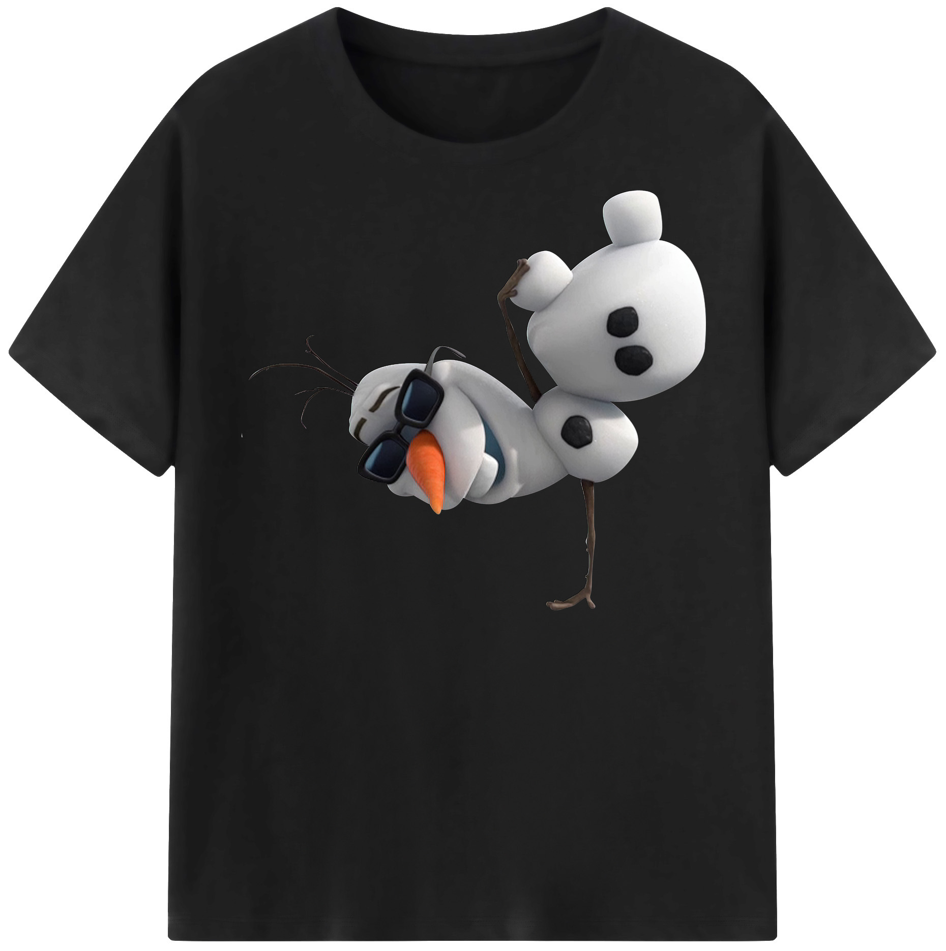 （画像用） アナと雪の女王 アンナ エルサ Frozen Anna Elsa レディースカジュアルプリントTシャツ（綿100％）