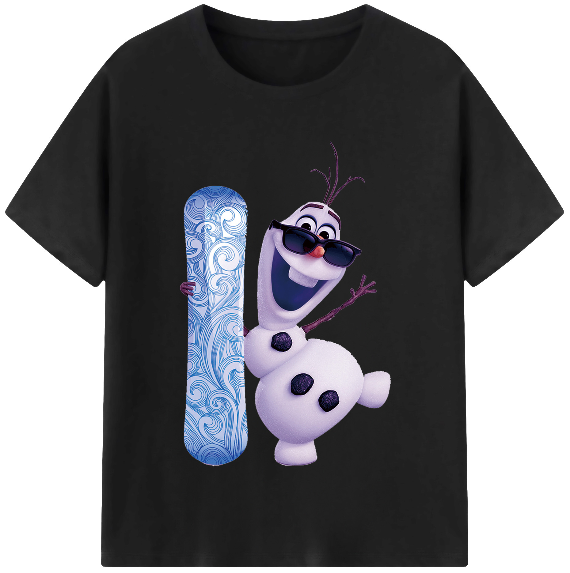 （画像用） アナと雪の女王 アンナ エルサ Frozen Anna Elsa レディースカジュアルプリントTシャツ（綿100％）