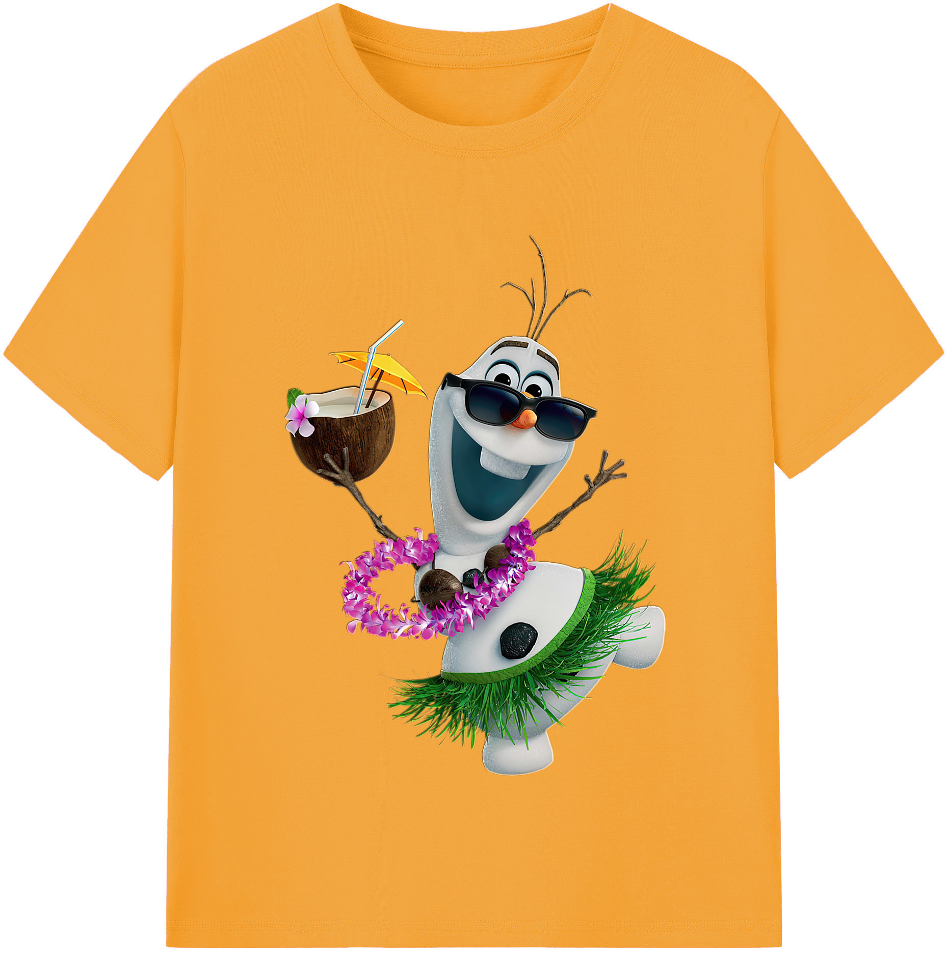 （画像用） アナと雪の女王 アンナ エルサ Frozen Anna Elsa レディースカジュアルプリントTシャツ（綿100％）