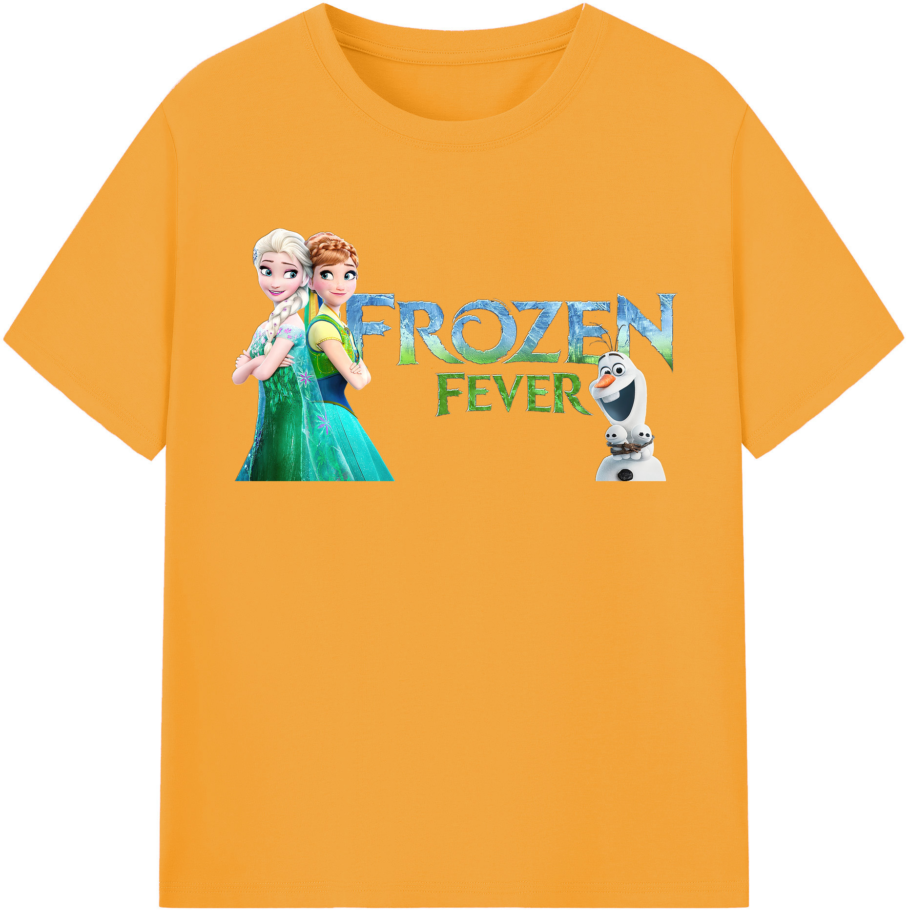 （画像用） アナと雪の女王 アンナ エルサ Frozen Anna Elsa レディースカジュアルプリントTシャツ（綿100％）