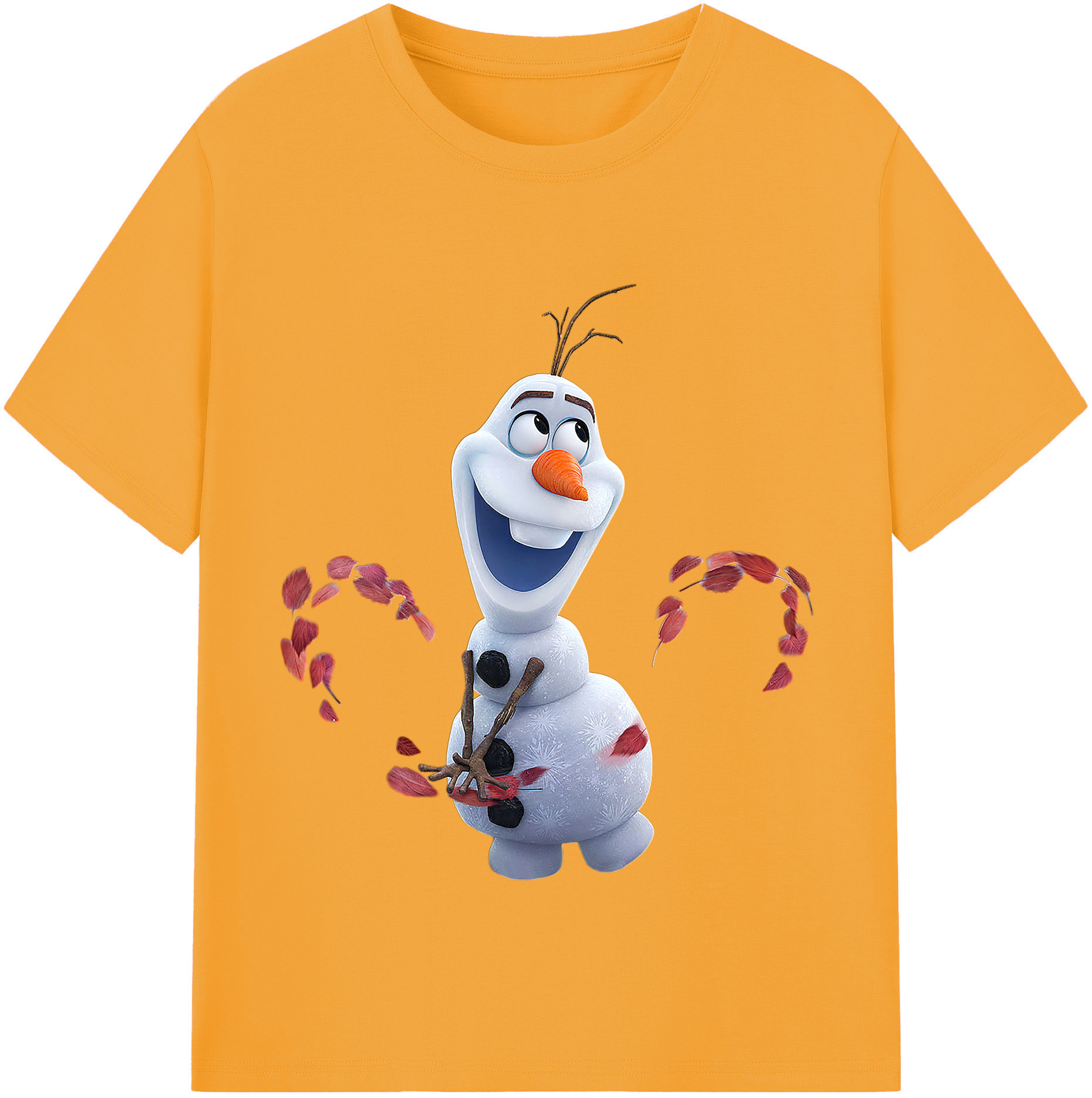 （画像用） アナと雪の女王 アンナ エルサ Frozen Anna Elsa レディースカジュアルプリントTシャツ（綿100％）