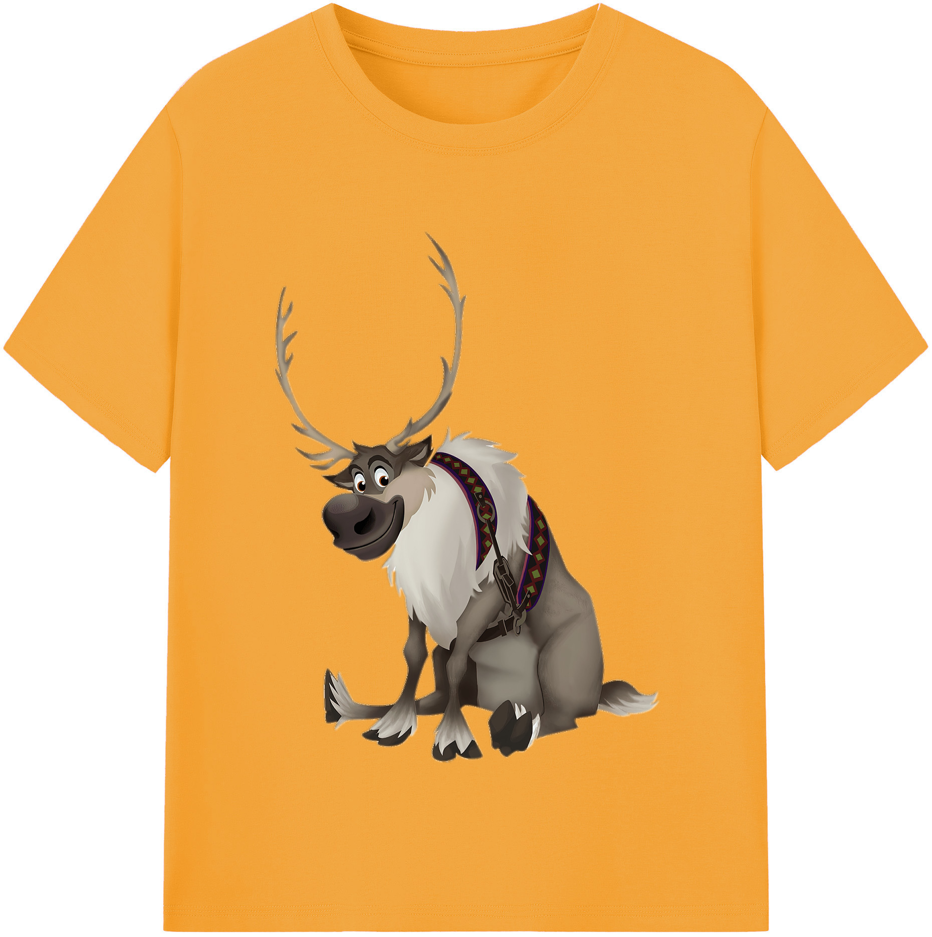 （画像用） アナと雪の女王 アンナ エルサ Frozen Anna Elsa レディースカジュアルプリントTシャツ（綿100％）