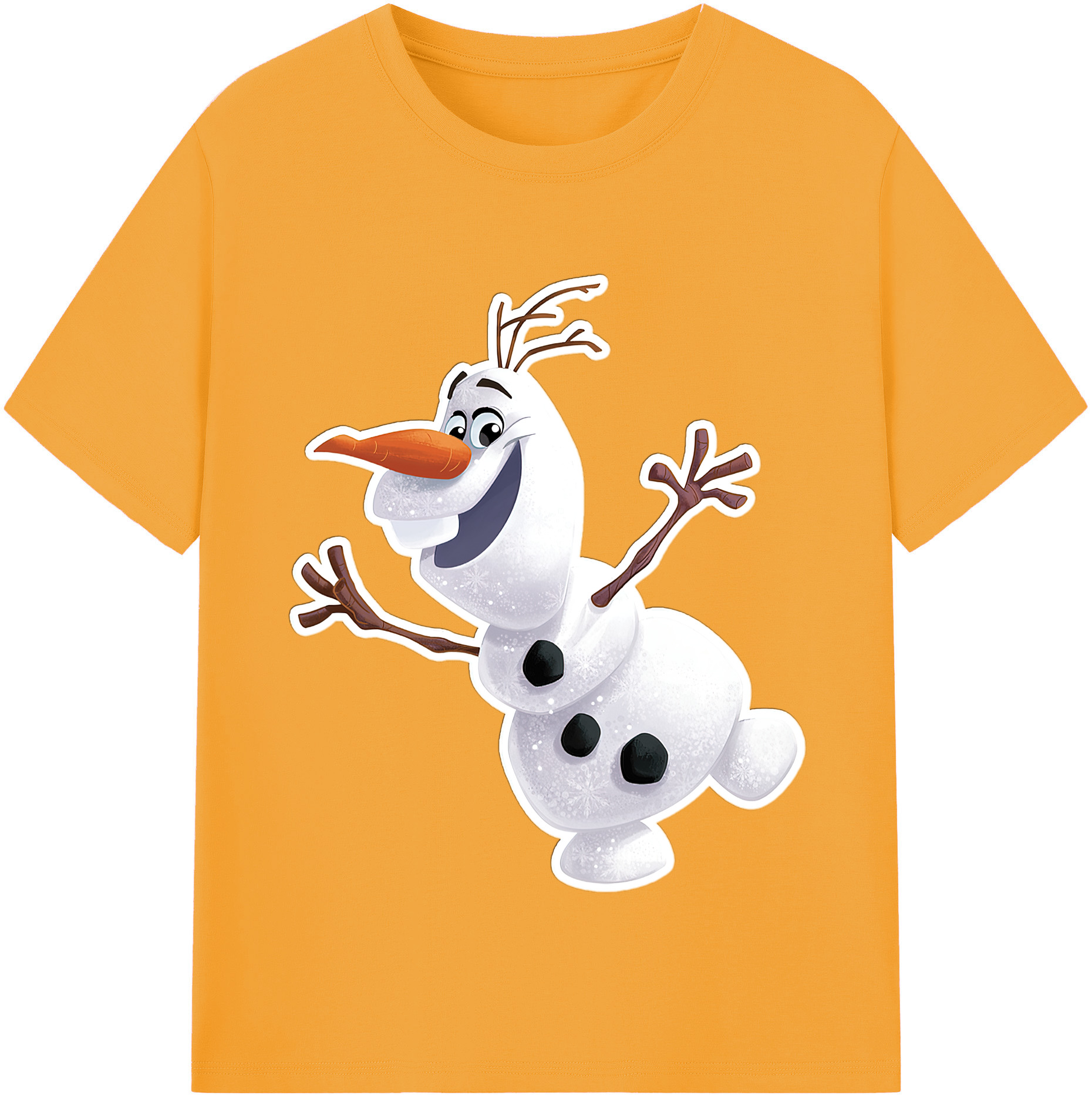 （画像用） アナと雪の女王 アンナ エルサ Frozen Anna Elsa レディースカジュアルプリントTシャツ（綿100％）