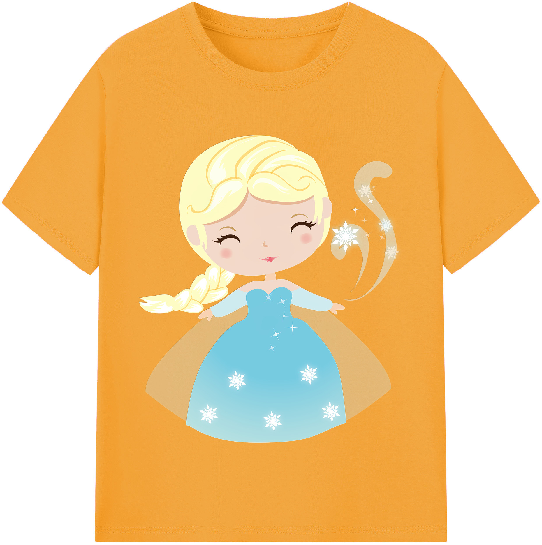 （画像用） アナと雪の女王 アンナ エルサ Frozen Anna Elsa レディースカジュアルプリントTシャツ（綿100％）