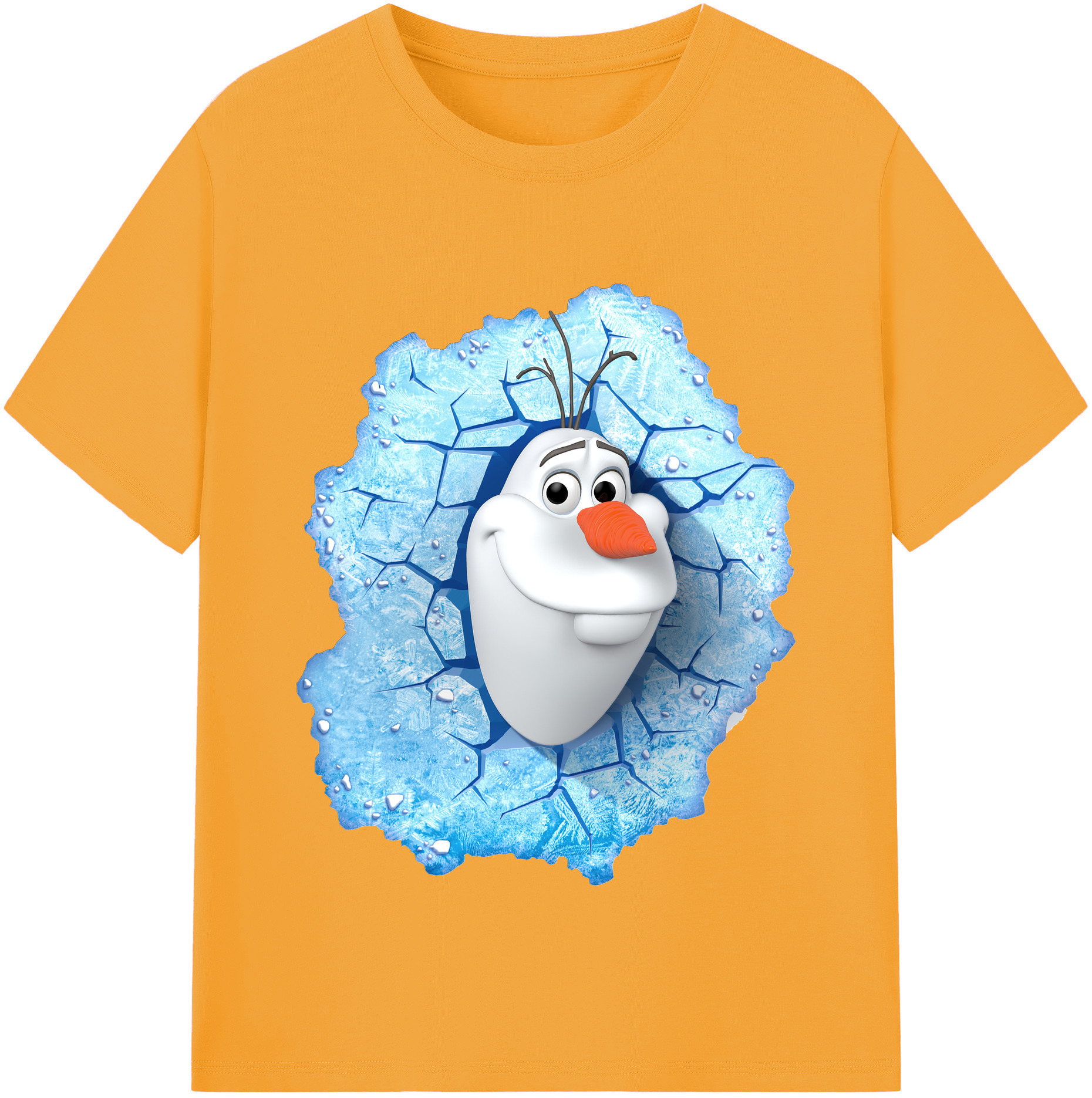 （画像用） アナと雪の女王 アンナ エルサ Frozen Anna Elsa レディースカジュアルプリントTシャツ（綿100％）