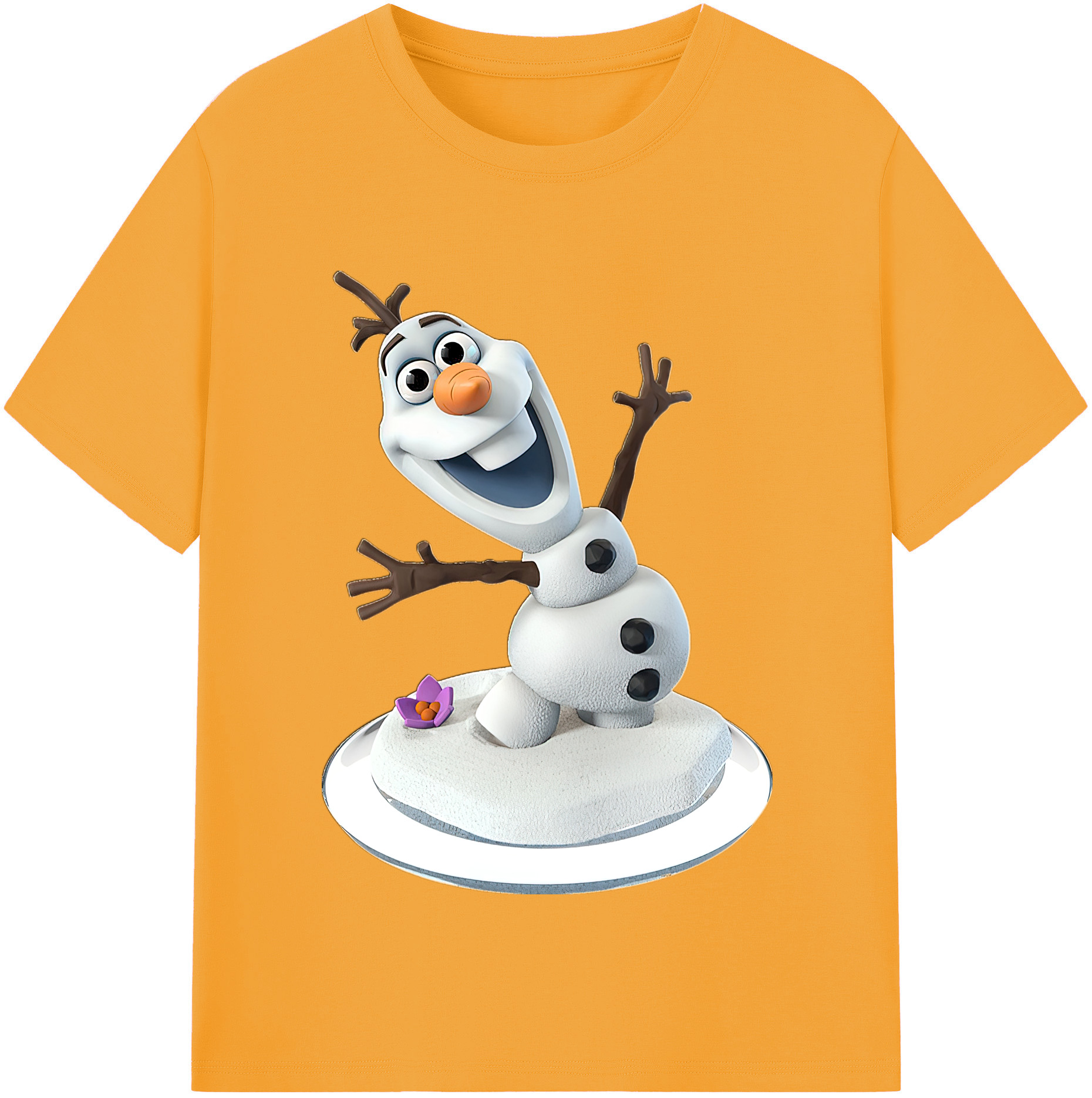 （画像用） アナと雪の女王 アンナ エルサ Frozen Anna Elsa レディースカジュアルプリントTシャツ（綿100％）