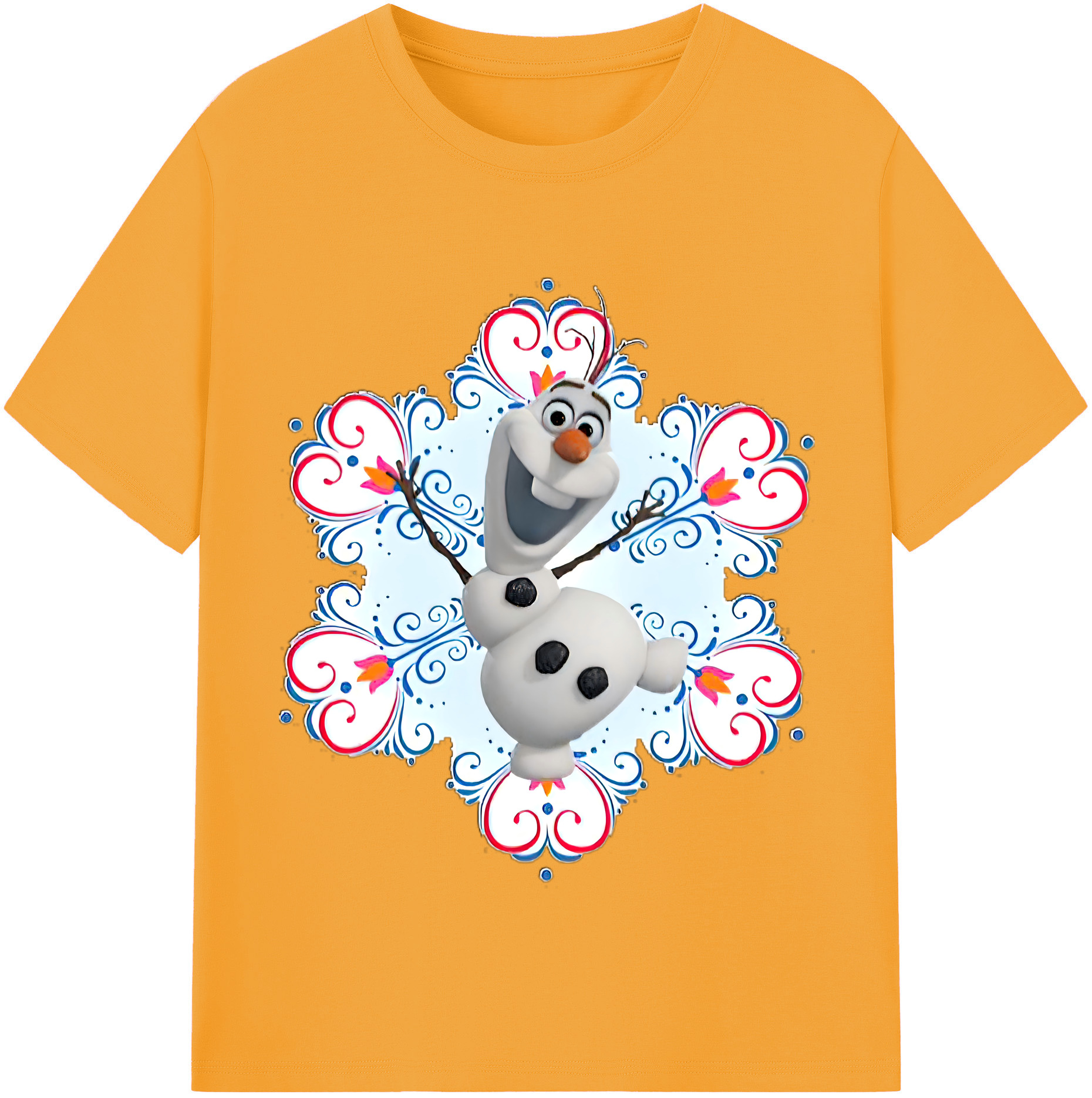 （画像用） アナと雪の女王 アンナ エルサ Frozen Anna Elsa レディースカジュアルプリントTシャツ（綿100％）