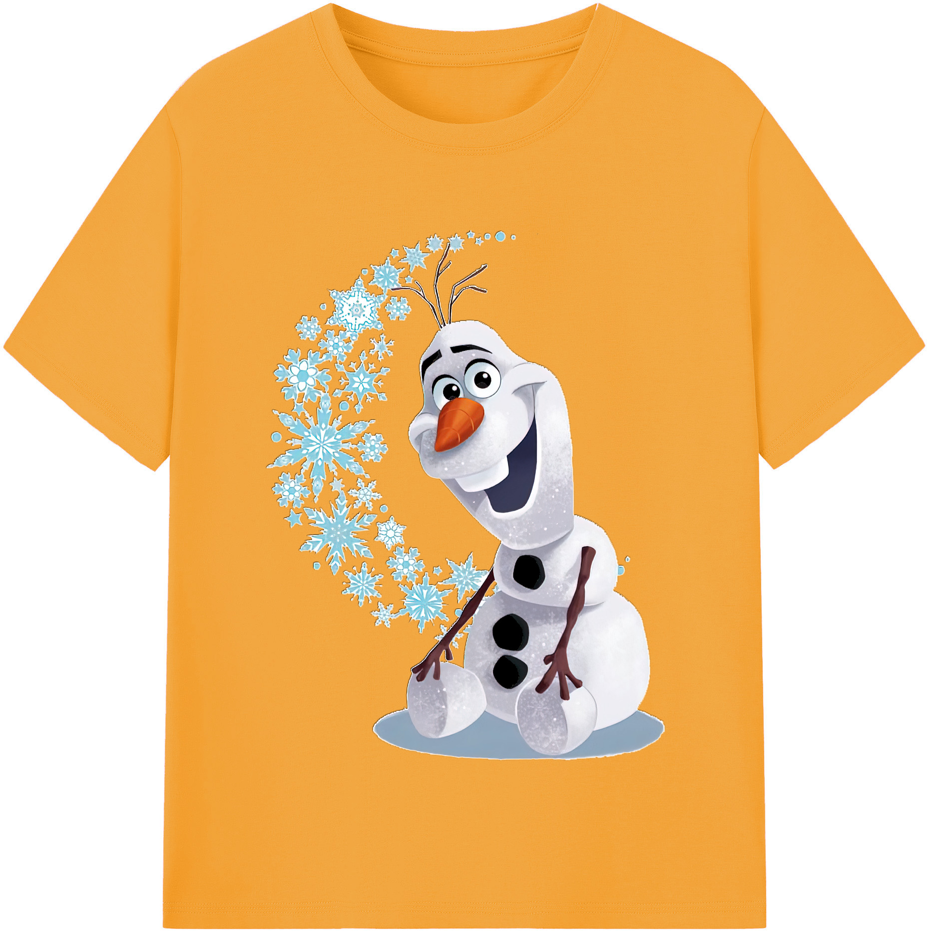 （画像用） アナと雪の女王 アンナ エルサ Frozen Anna Elsa レディースカジュアルプリントTシャツ（綿100％）