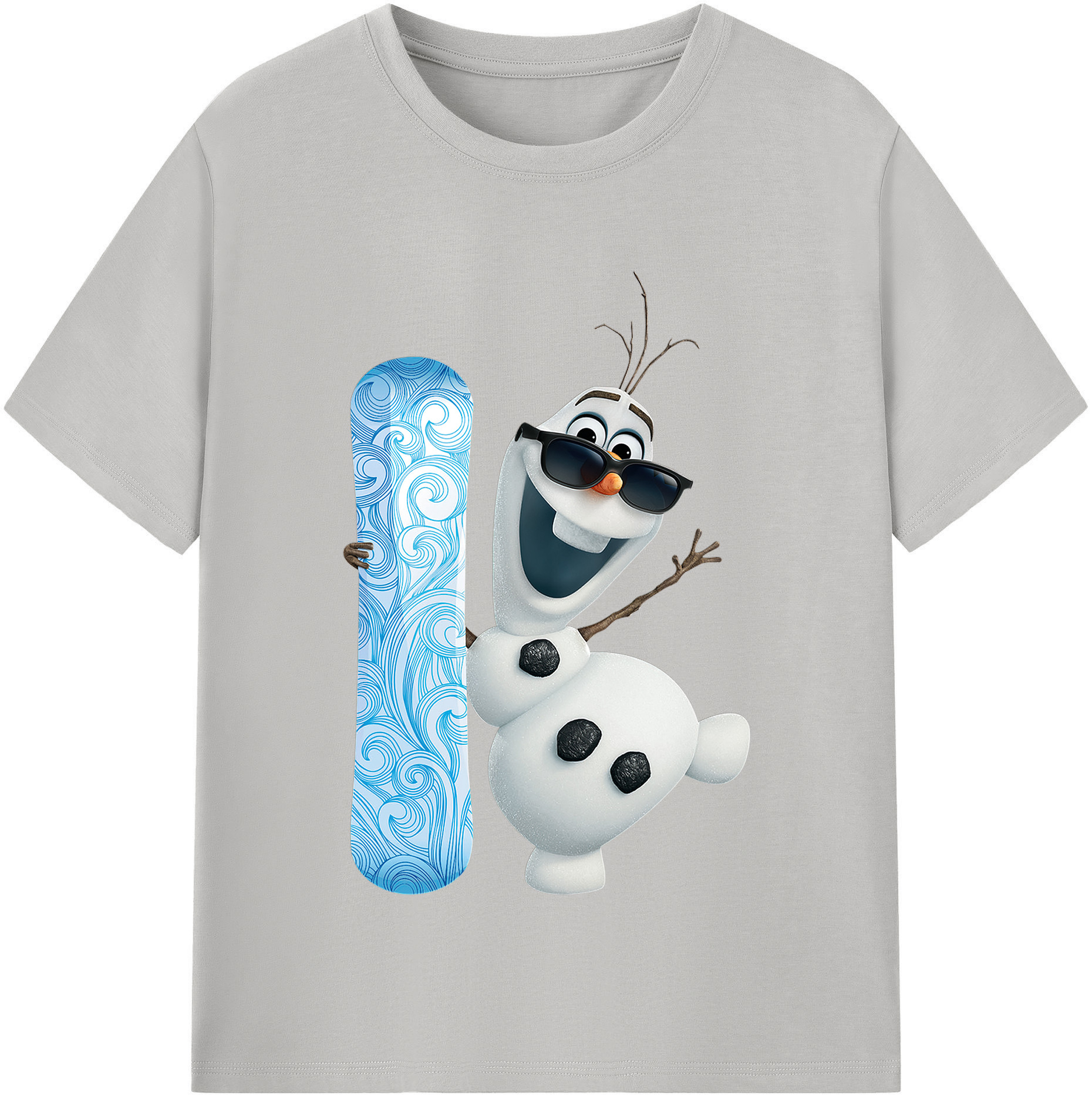 （画像用） アナと雪の女王 アンナ エルサ Frozen Anna Elsa レディースカジュアルプリントTシャツ（綿100％）