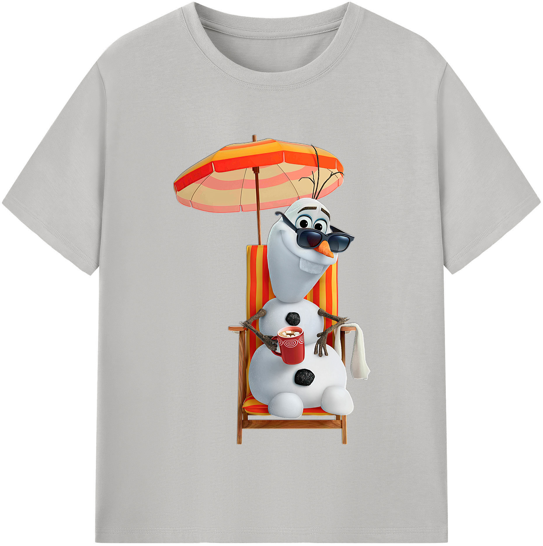 （画像用） アナと雪の女王 アンナ エルサ Frozen Anna Elsa レディースカジュアルプリントTシャツ（綿100％）