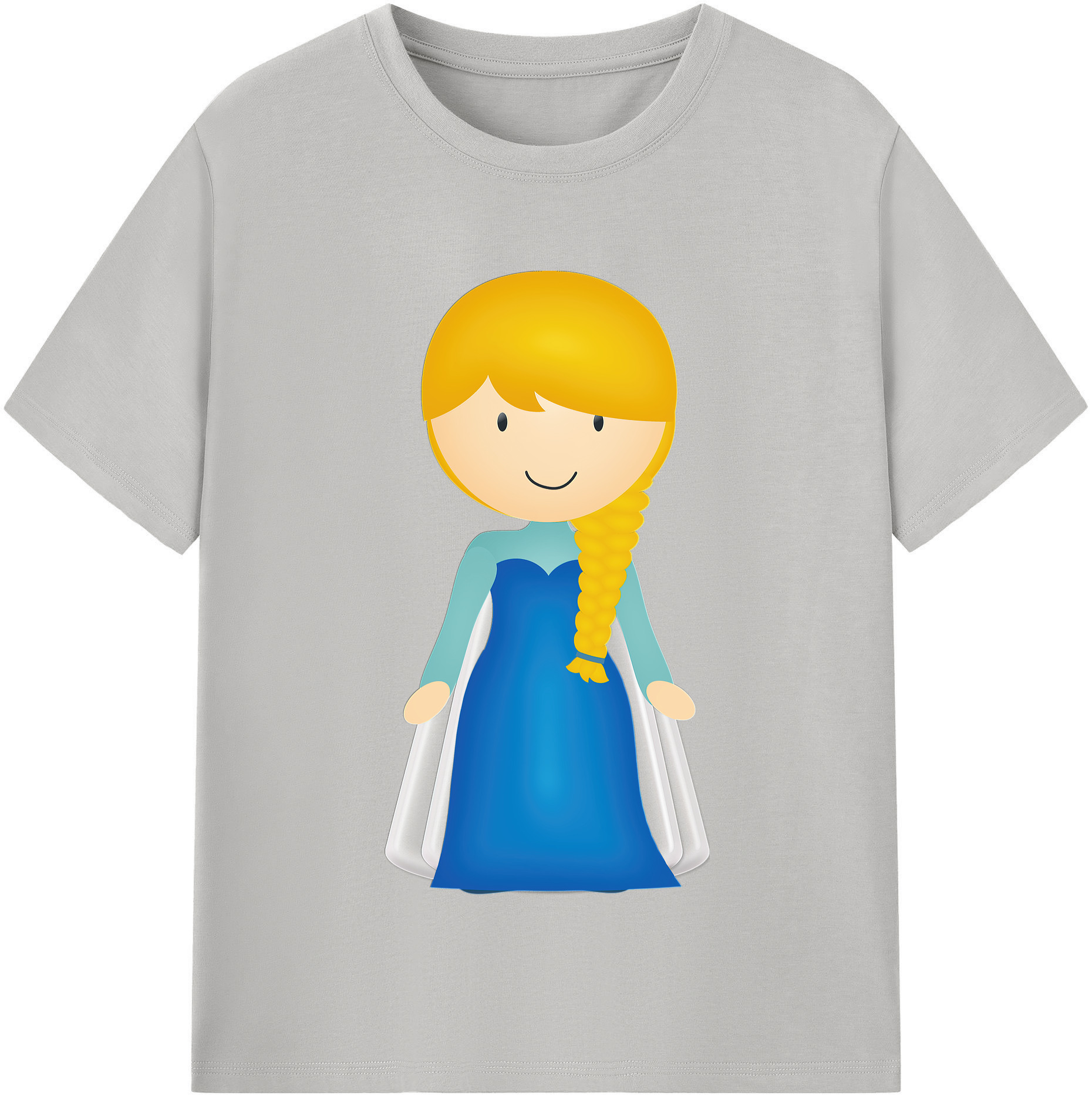 （画像用） アナと雪の女王 アンナ エルサ Frozen Anna Elsa レディースカジュアルプリントTシャツ（綿100％）