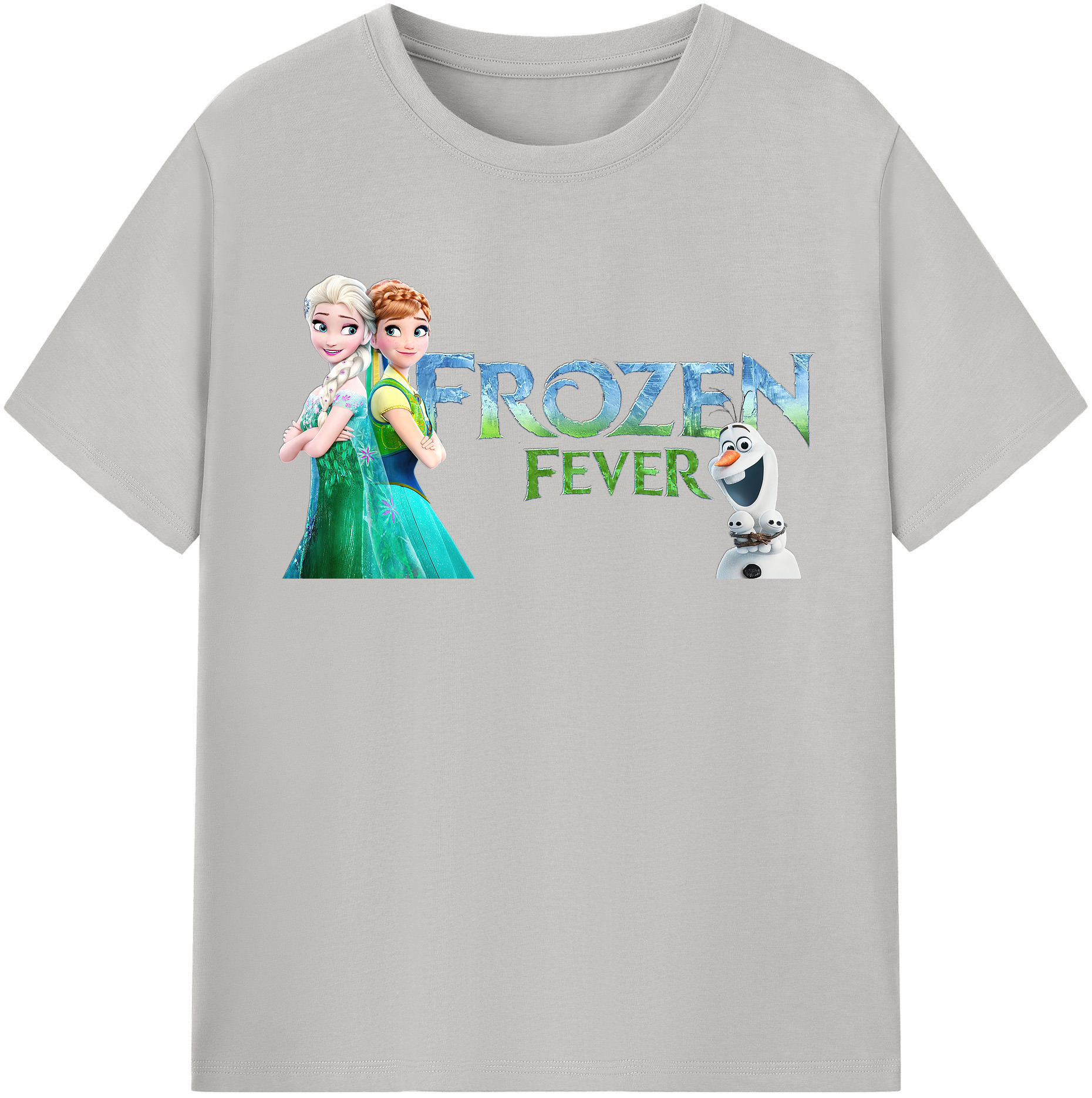 （画像用） アナと雪の女王 アンナ エルサ Frozen Anna Elsa レディースカジュアルプリントTシャツ（綿100％）