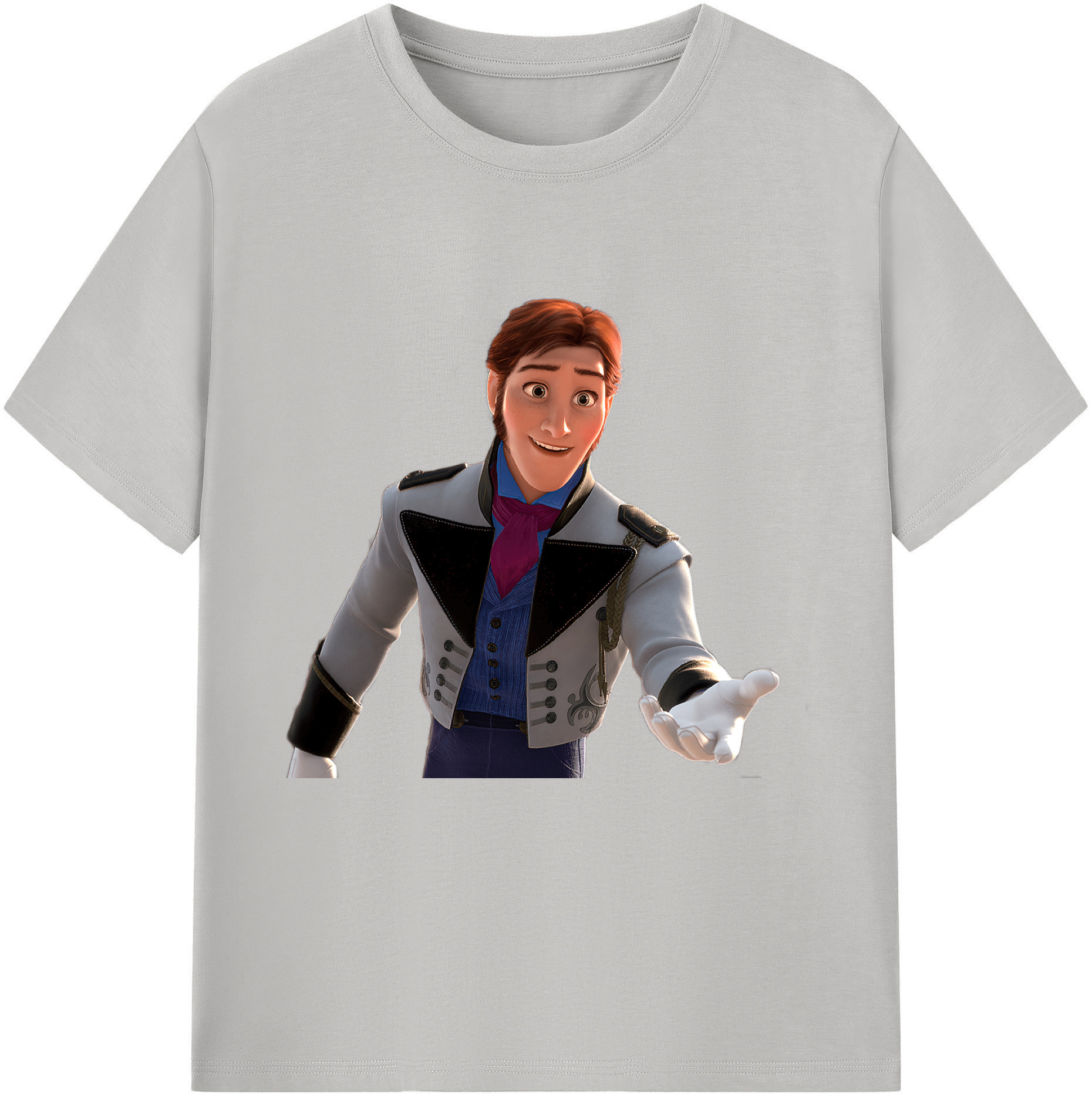 （画像用） アナと雪の女王 アンナ エルサ Frozen Anna Elsa レディースカジュアルプリントTシャツ（綿100％）