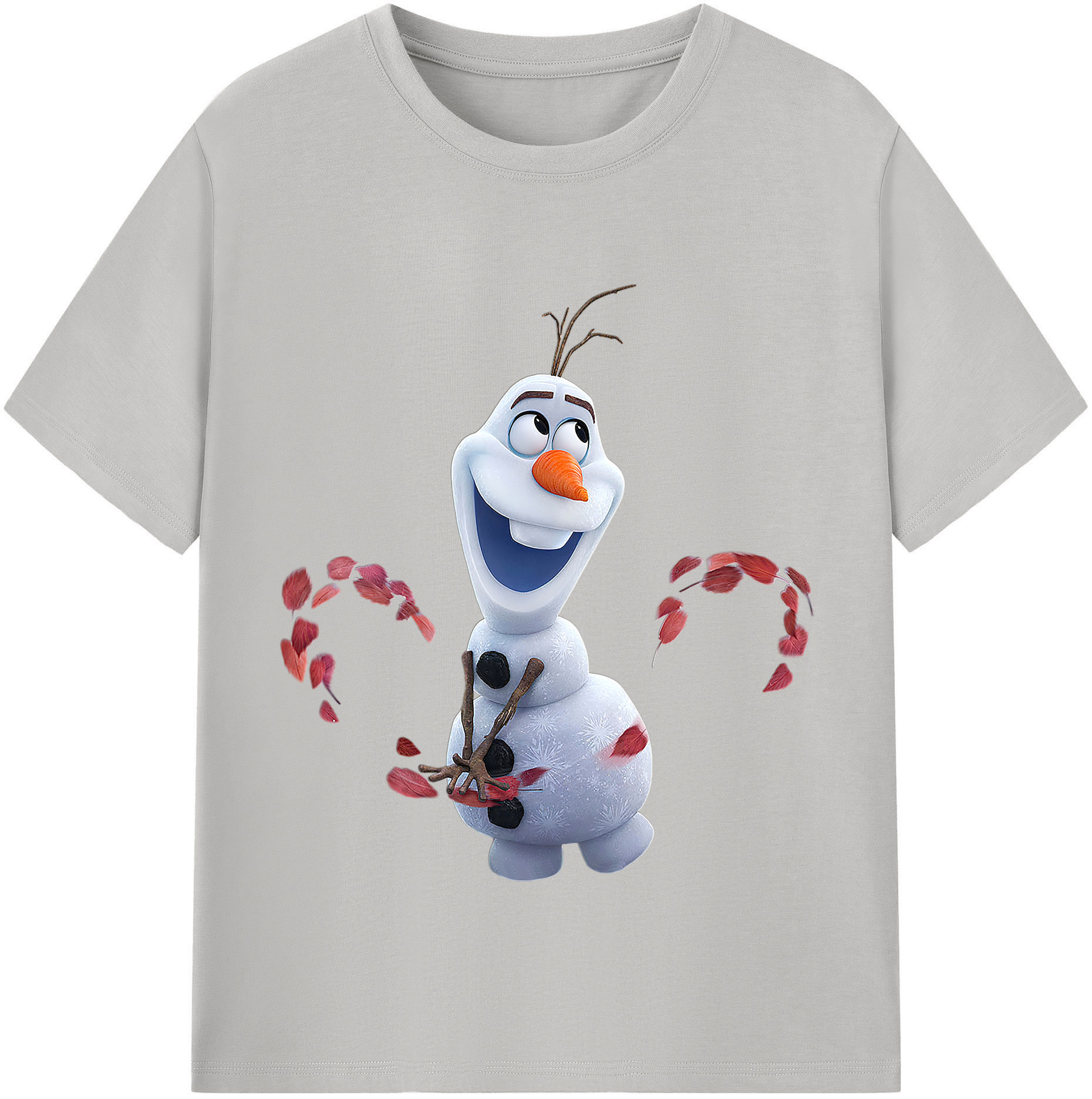 （画像用） アナと雪の女王 アンナ エルサ Frozen Anna Elsa レディースカジュアルプリントTシャツ（綿100％）