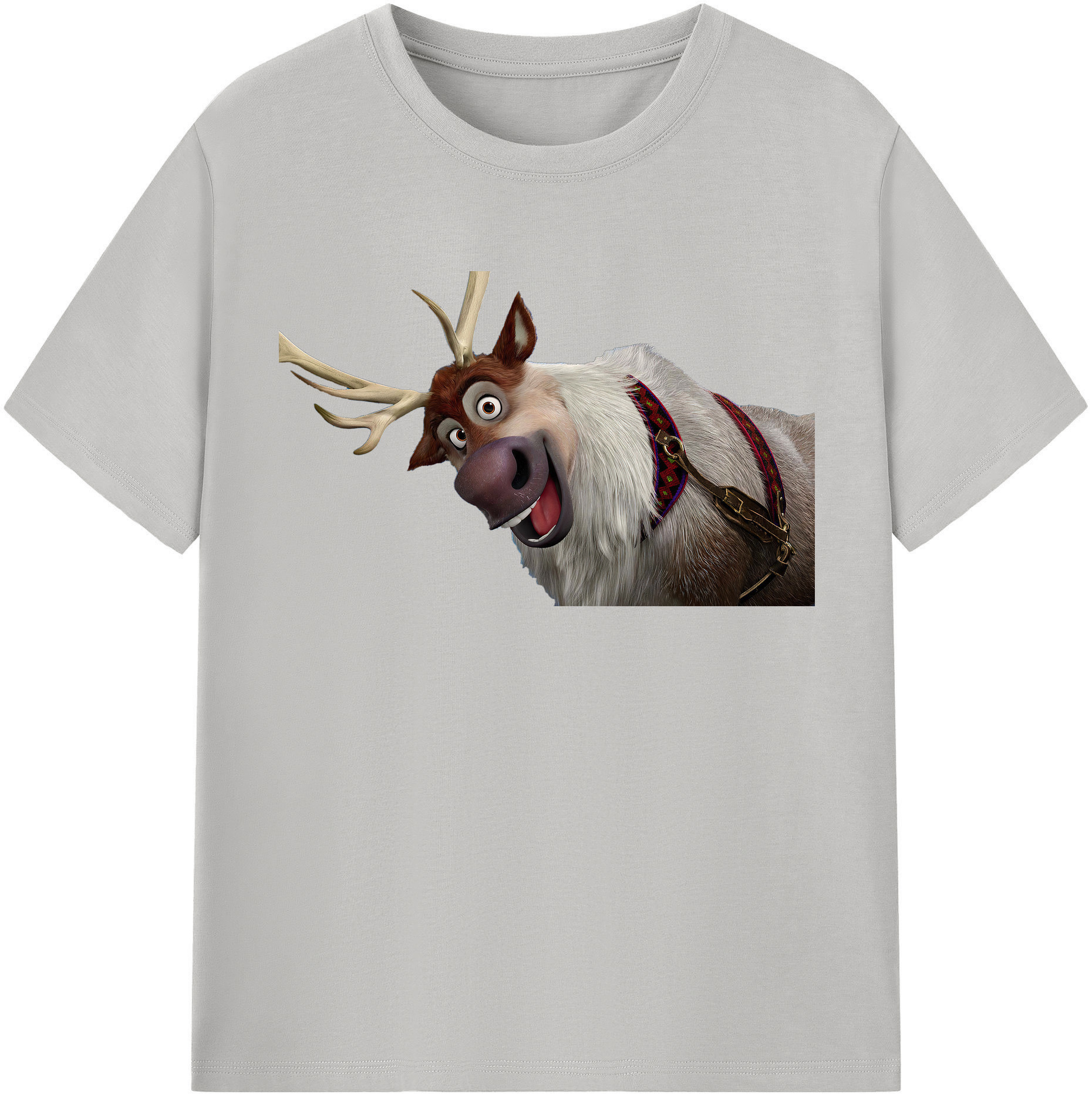 （画像用） アナと雪の女王 アンナ エルサ Frozen Anna Elsa レディースカジュアルプリントTシャツ（綿100％）