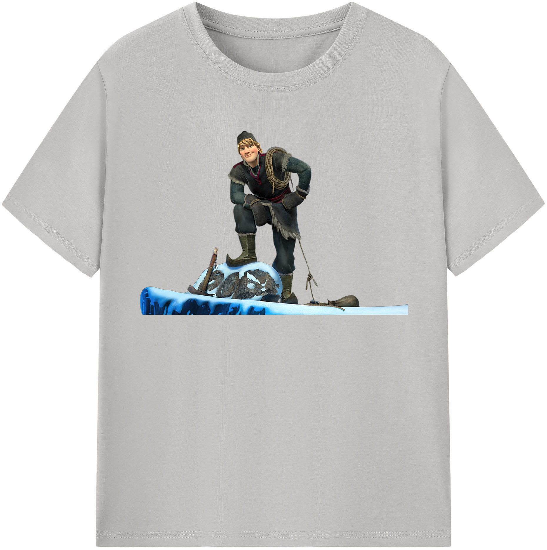 （画像用） アナと雪の女王 アンナ エルサ Frozen Anna Elsa レディースカジュアルプリントTシャツ（綿100％）