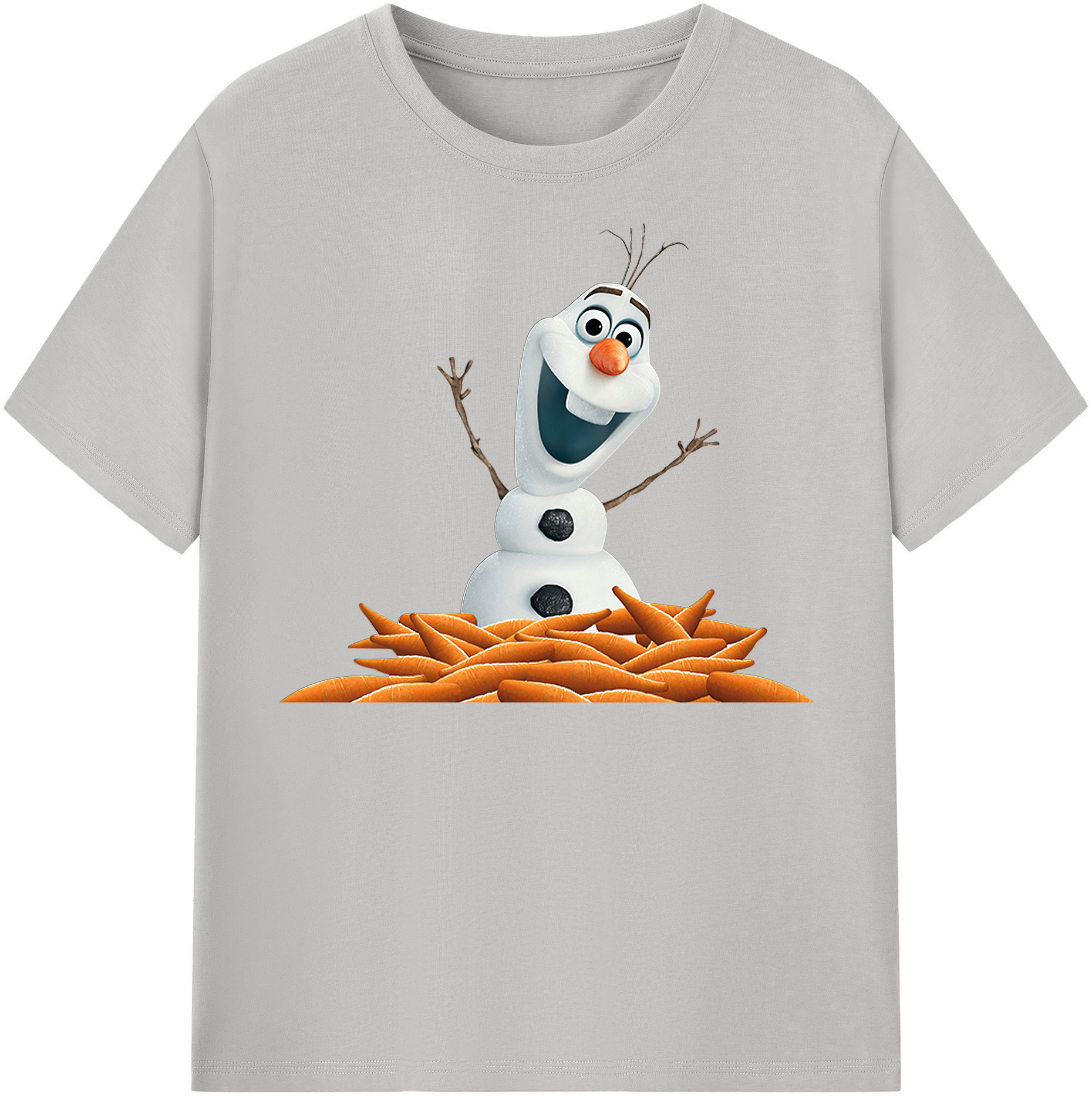 （画像用） アナと雪の女王 アンナ エルサ Frozen Anna Elsa レディースカジュアルプリントTシャツ（綿100％）