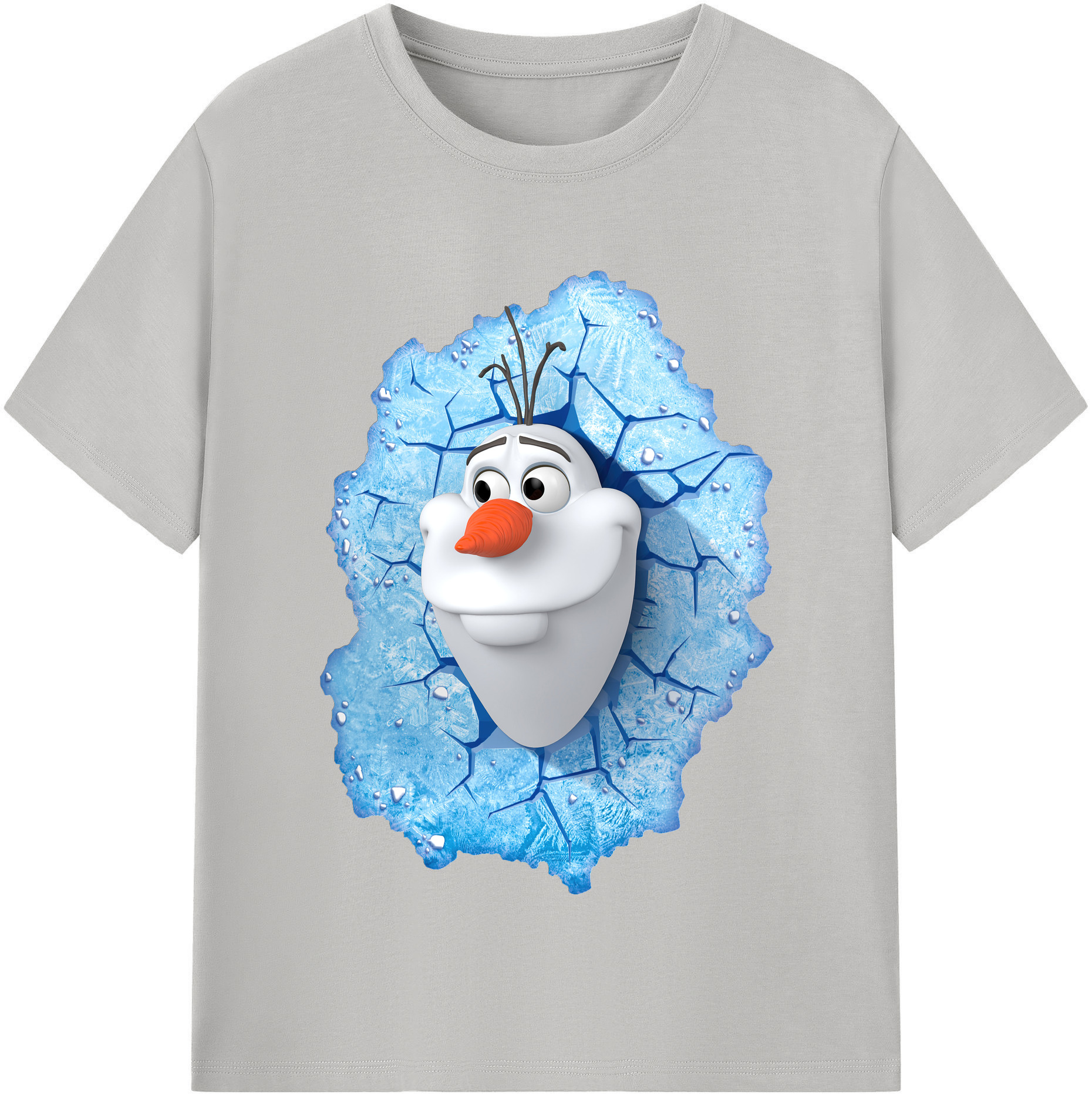 （画像用） アナと雪の女王 アンナ エルサ Frozen Anna Elsa レディースカジュアルプリントTシャツ（綿100％）