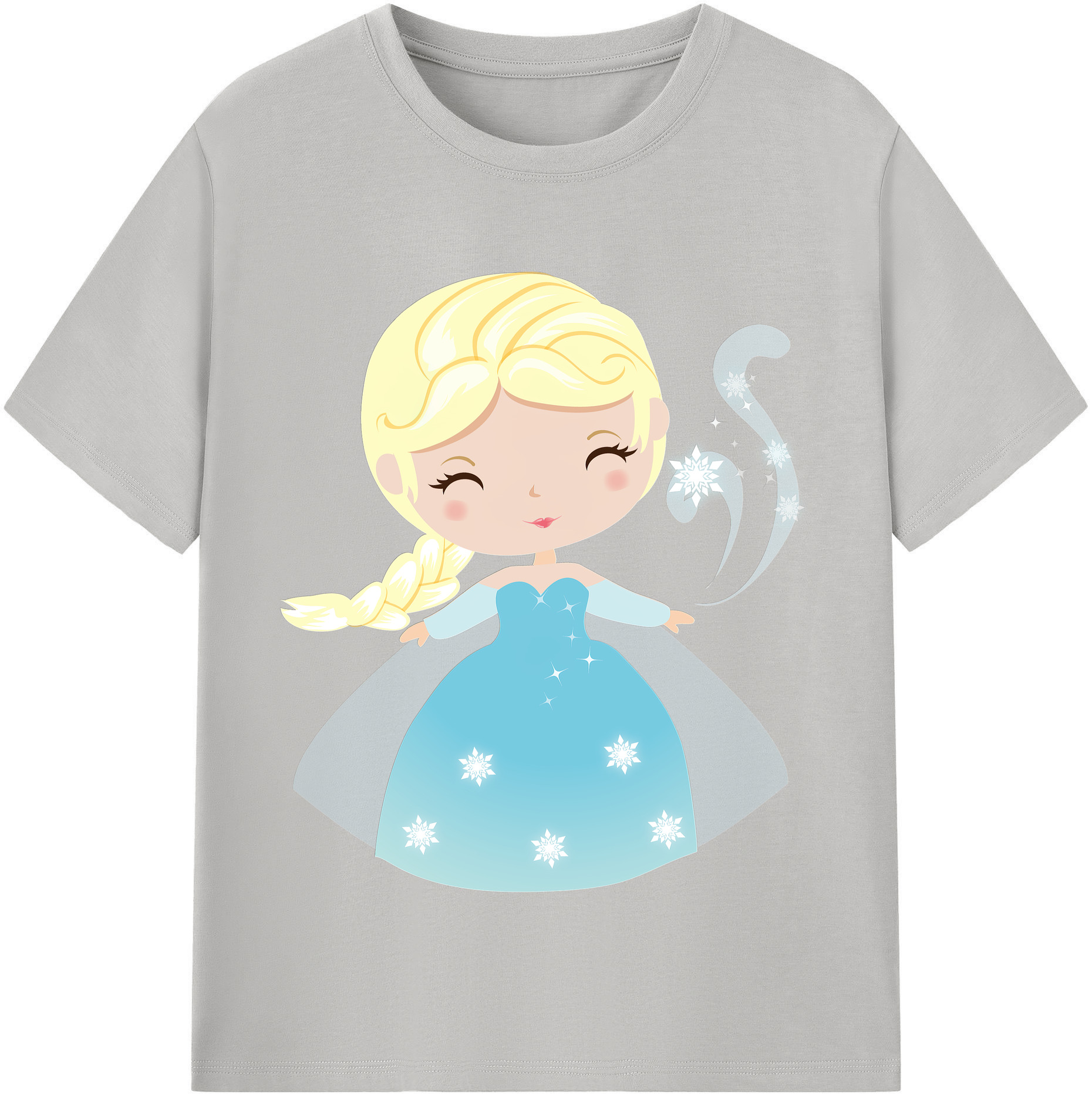 （画像用） アナと雪の女王 アンナ エルサ Frozen Anna Elsa レディースカジュアルプリントTシャツ（綿100％）