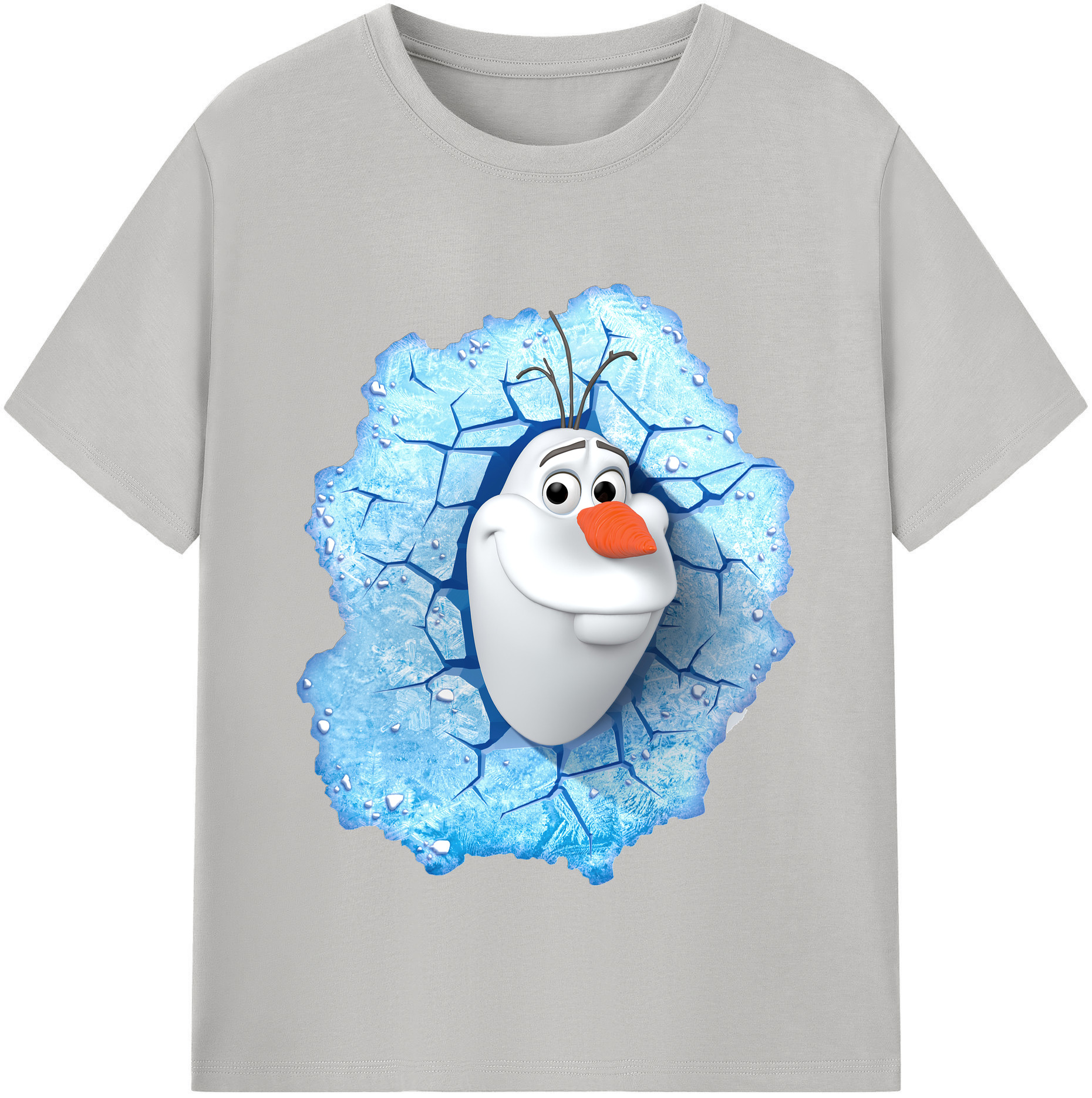 （画像用） アナと雪の女王 アンナ エルサ Frozen Anna Elsa レディースカジュアルプリントTシャツ（綿100％）