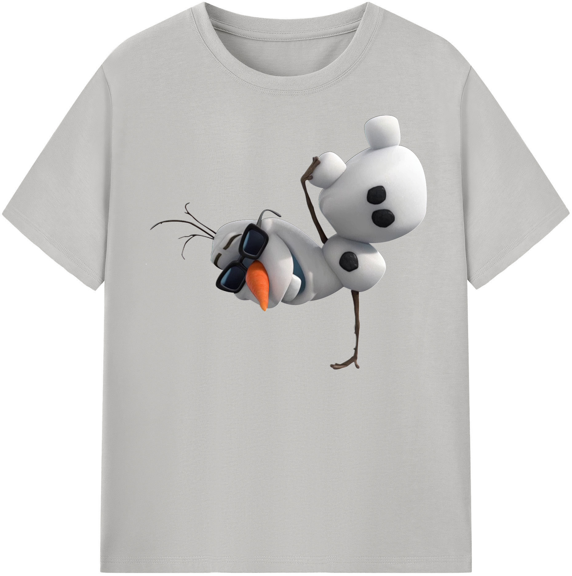 （画像用） アナと雪の女王 アンナ エルサ Frozen Anna Elsa レディースカジュアルプリントTシャツ（綿100％）
