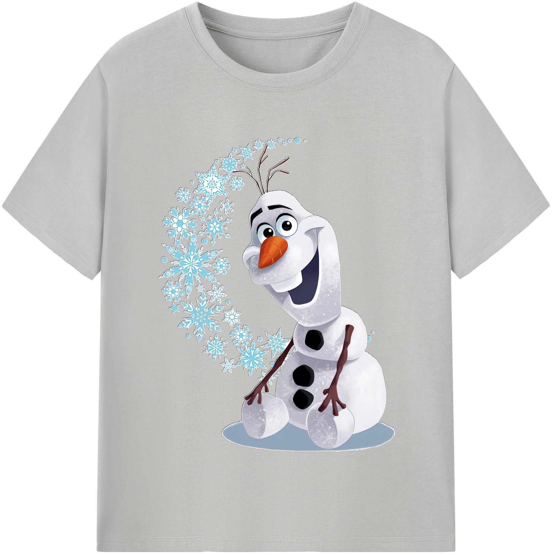 （画像用） アナと雪の女王 アンナ エルサ Frozen Anna Elsa レディースカジュアルプリントTシャツ（綿100％）