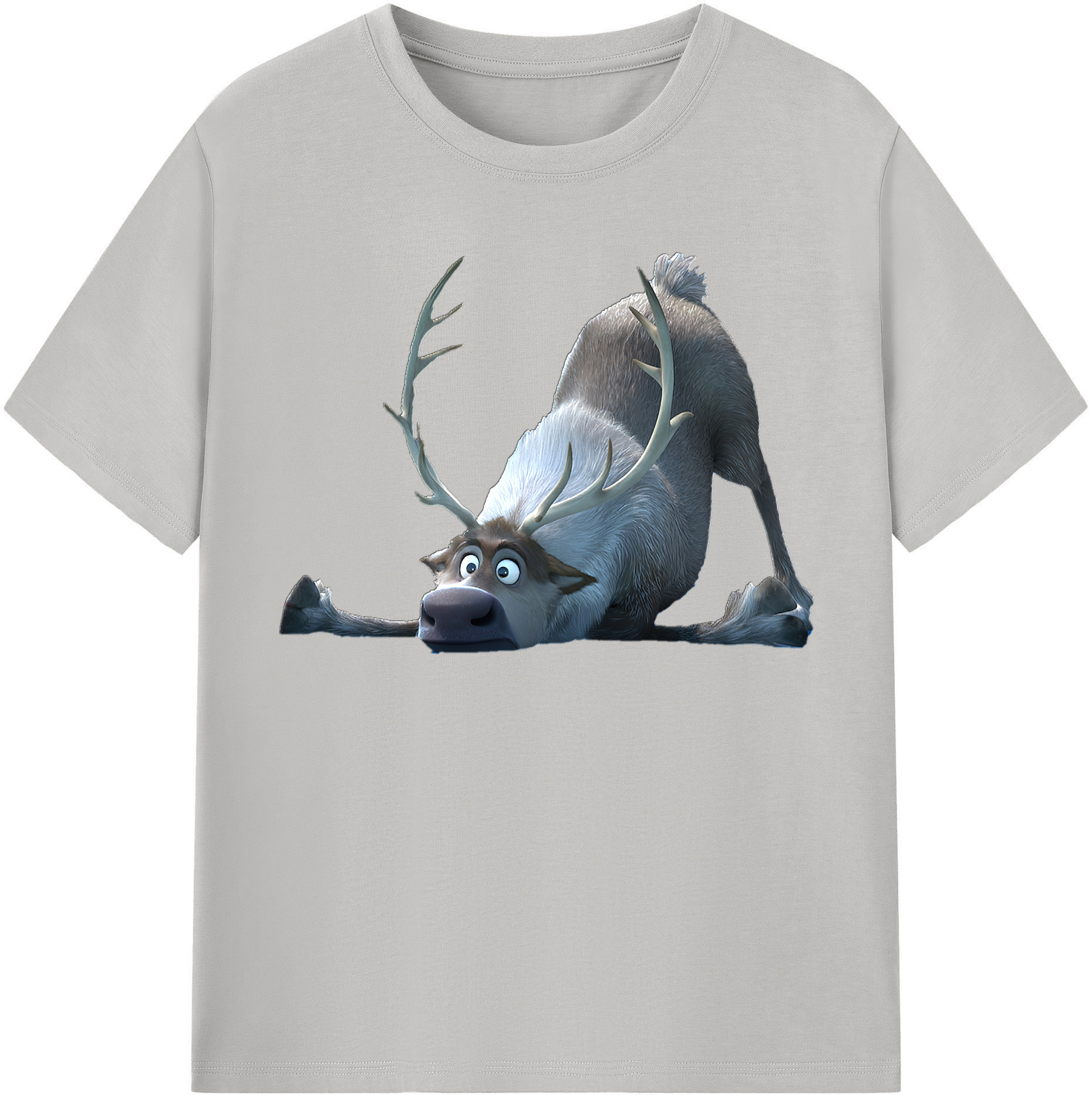 （画像用） アナと雪の女王 アンナ エルサ Frozen Anna Elsa レディースカジュアルプリントTシャツ（綿100％）