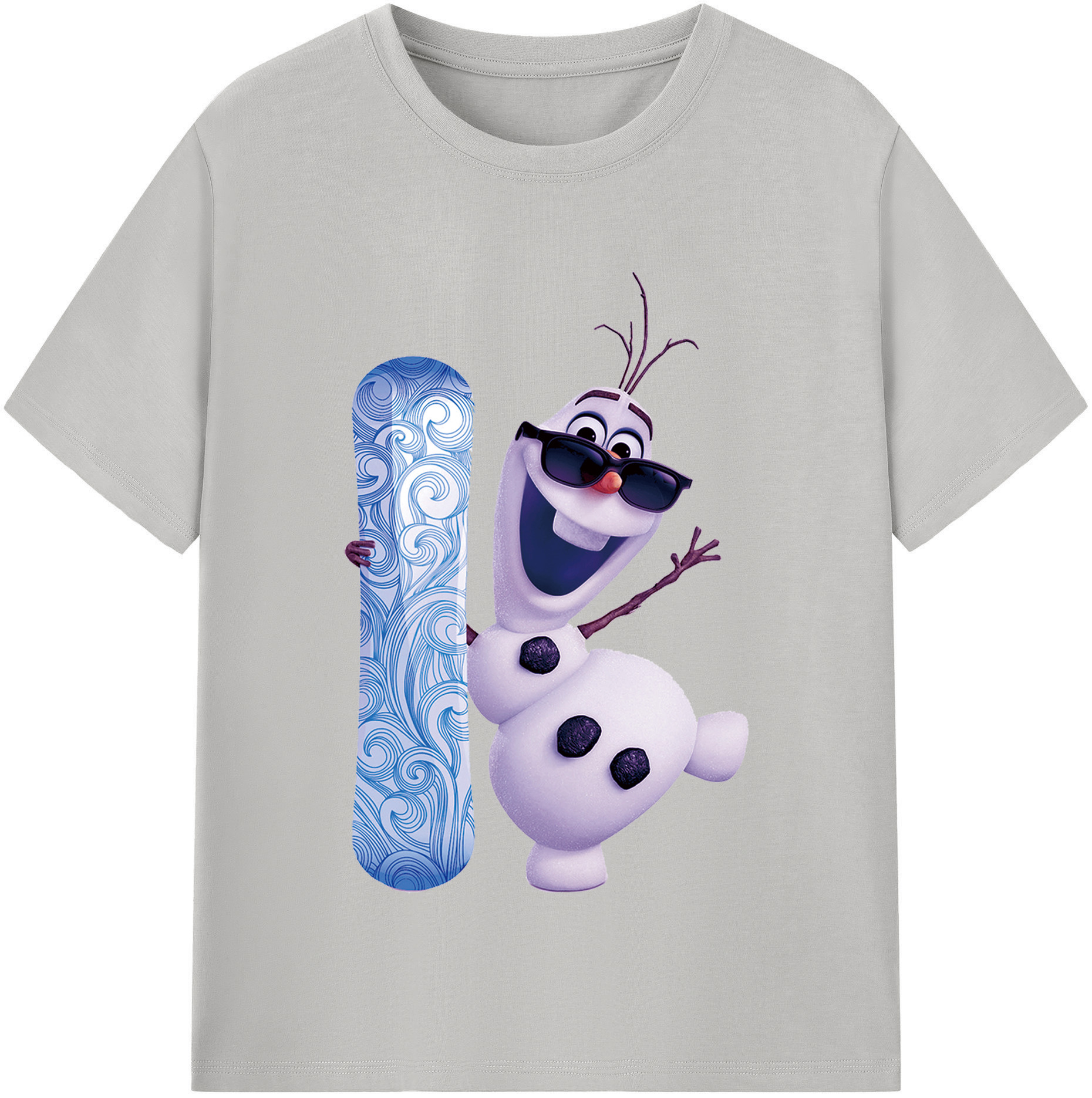 （画像用） アナと雪の女王 アンナ エルサ Frozen Anna Elsa レディースカジュアルプリントTシャツ（綿100％）