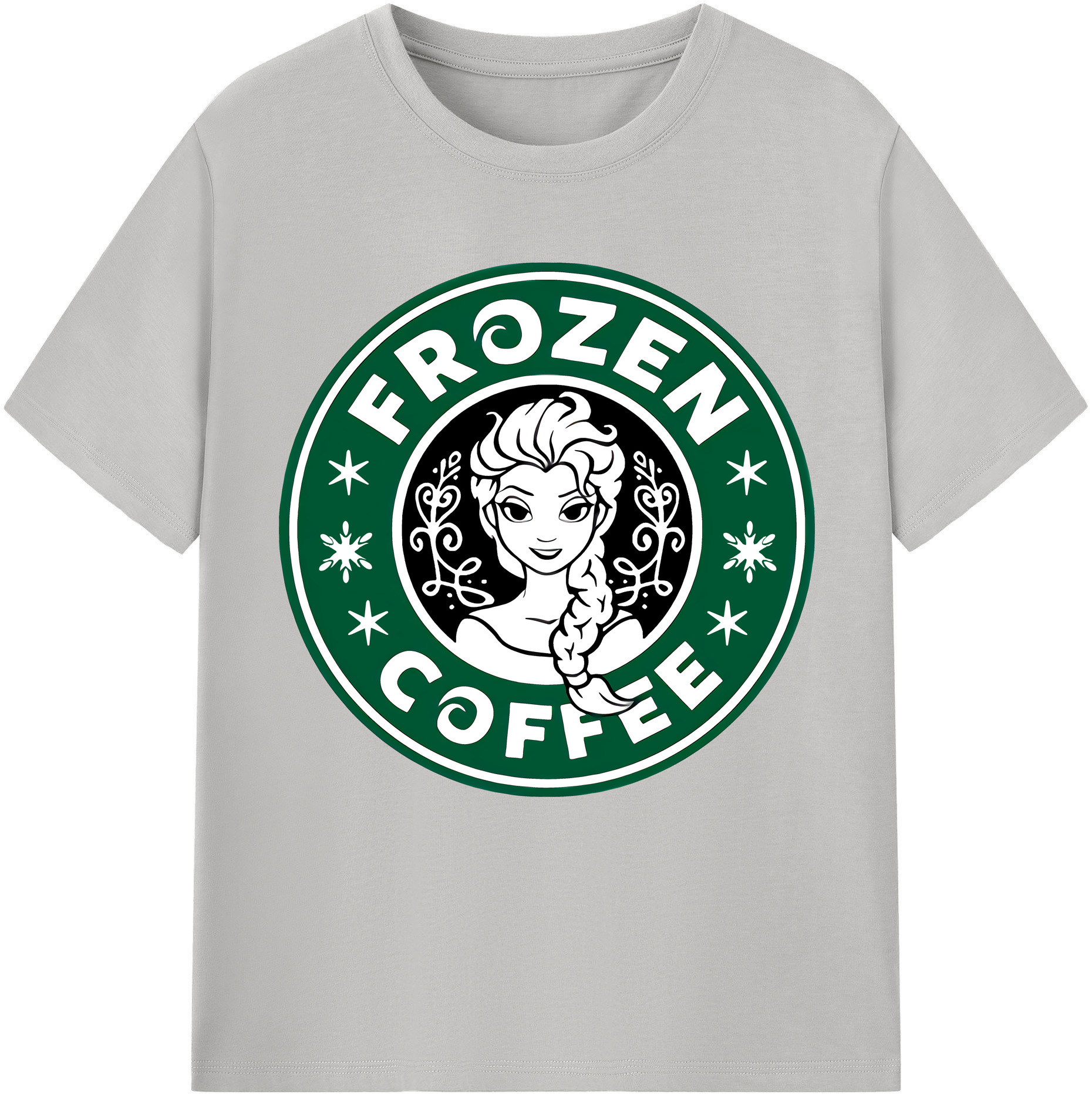 （画像用） アナと雪の女王 アンナ エルサ Frozen Anna Elsa レディースカジュアルプリントTシャツ（綿100％）