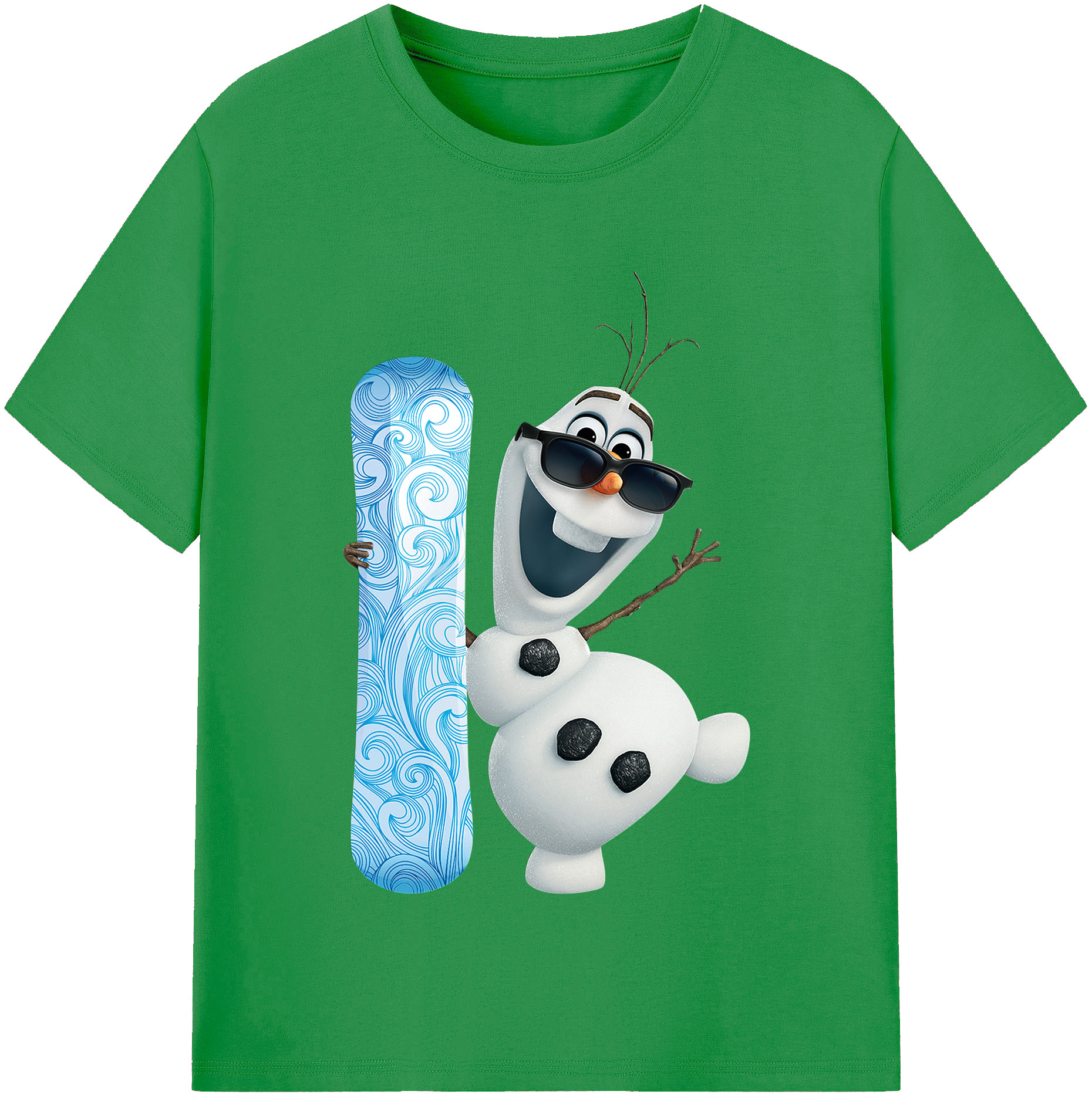（画像用） アナと雪の女王 アンナ エルサ Frozen Anna Elsa レディースカジュアルプリントTシャツ（綿100％）