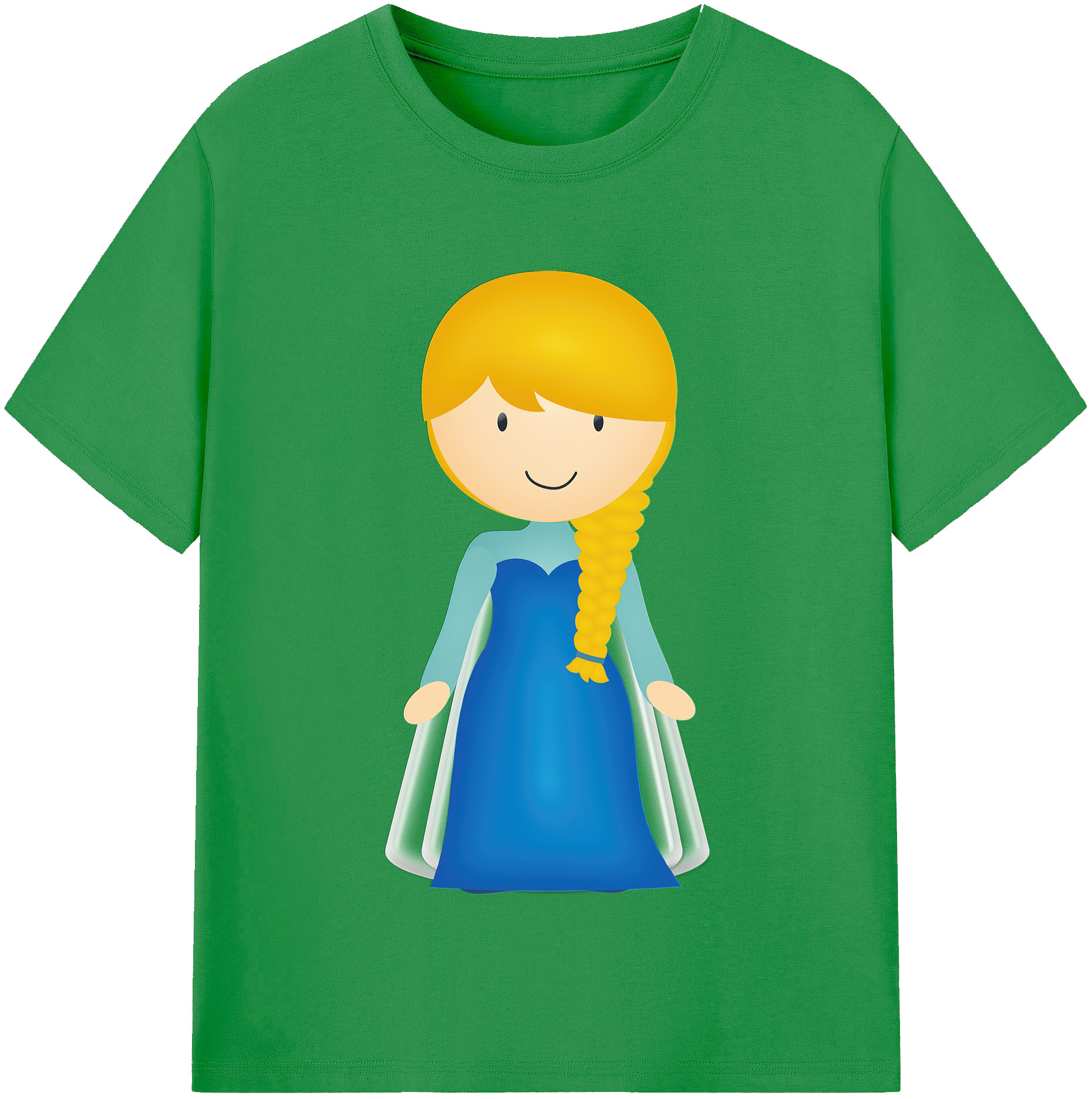 （画像用） アナと雪の女王 アンナ エルサ Frozen Anna Elsa レディースカジュアルプリントTシャツ（綿100％）