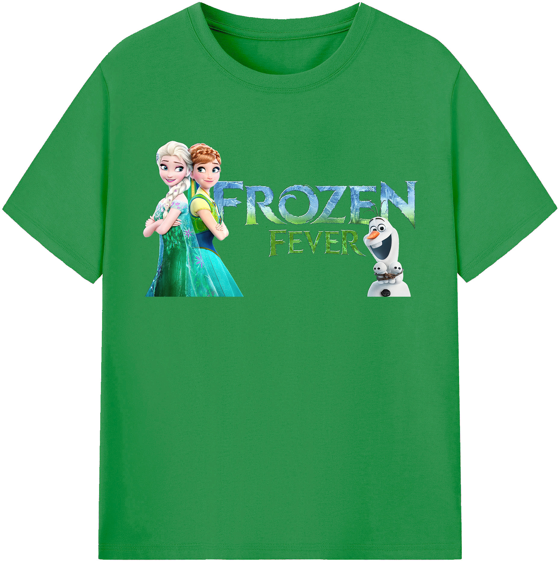 （画像用） アナと雪の女王 アンナ エルサ Frozen Anna Elsa レディースカジュアルプリントTシャツ（綿100％）