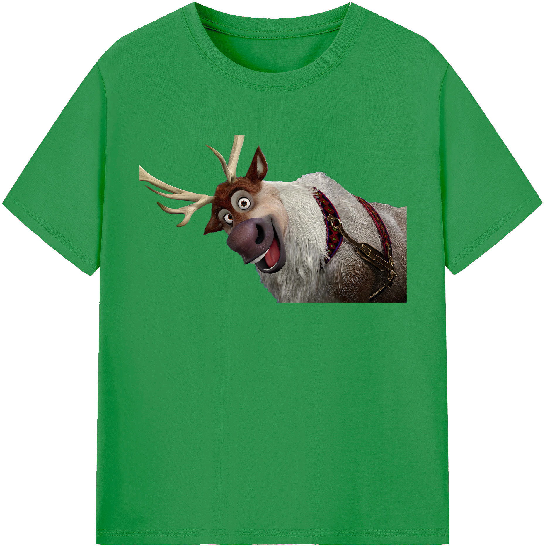 （画像用） アナと雪の女王 アンナ エルサ Frozen Anna Elsa レディースカジュアルプリントTシャツ（綿100％）