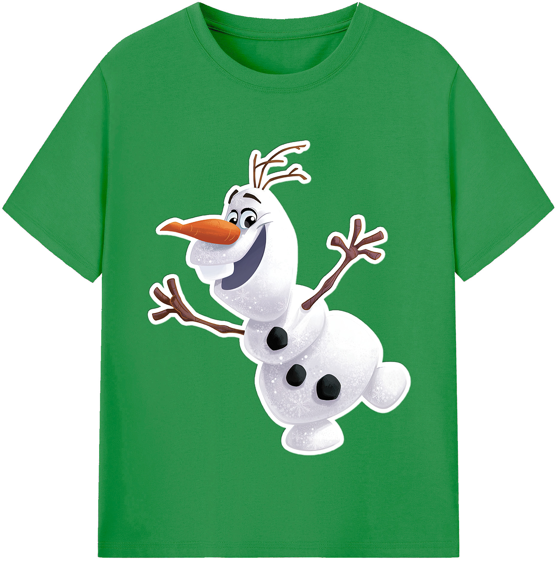（画像用） アナと雪の女王 アンナ エルサ Frozen Anna Elsa レディースカジュアルプリントTシャツ（綿100％）
