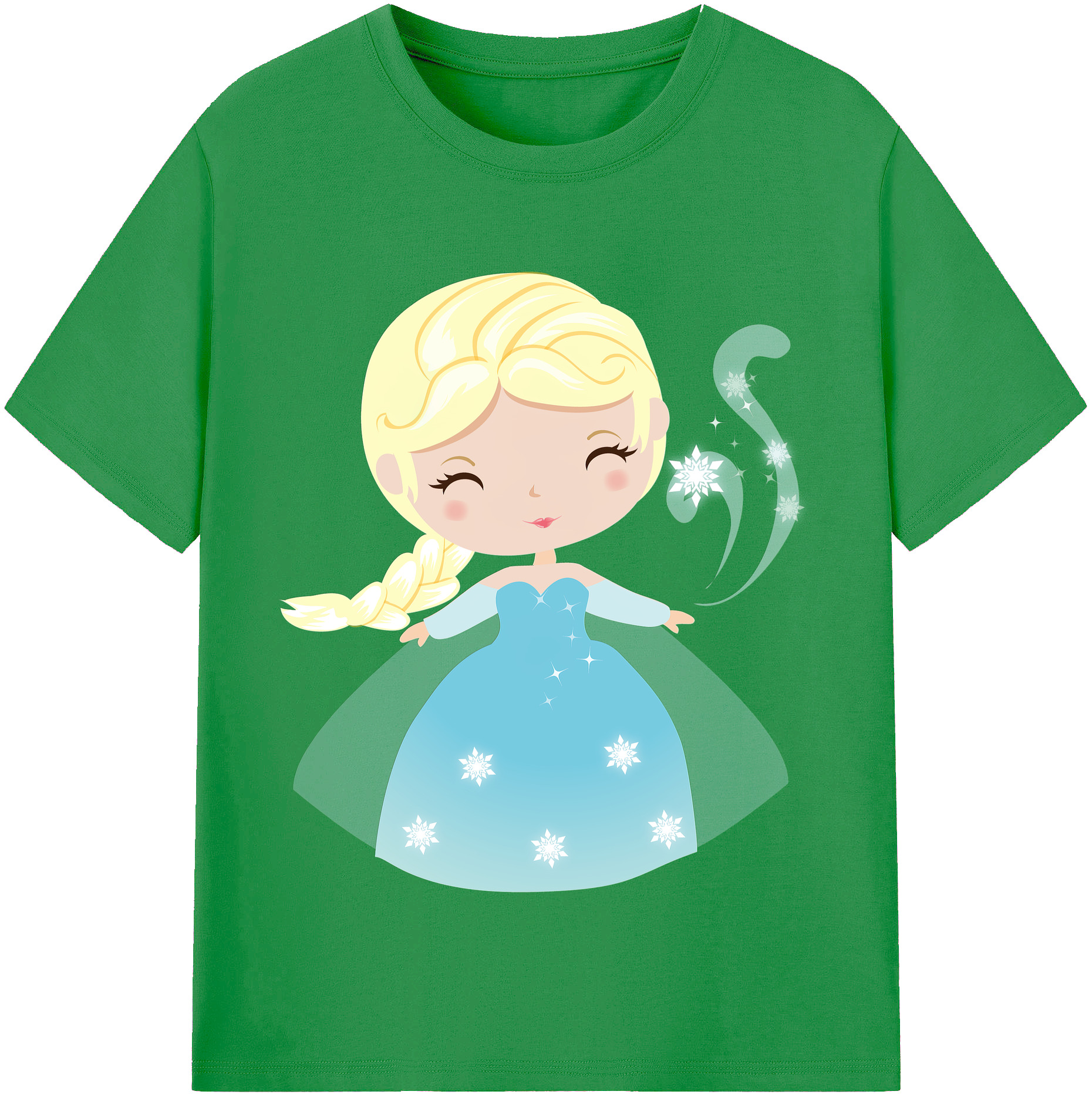（画像用） アナと雪の女王 アンナ エルサ Frozen Anna Elsa レディースカジュアルプリントTシャツ（綿100％）