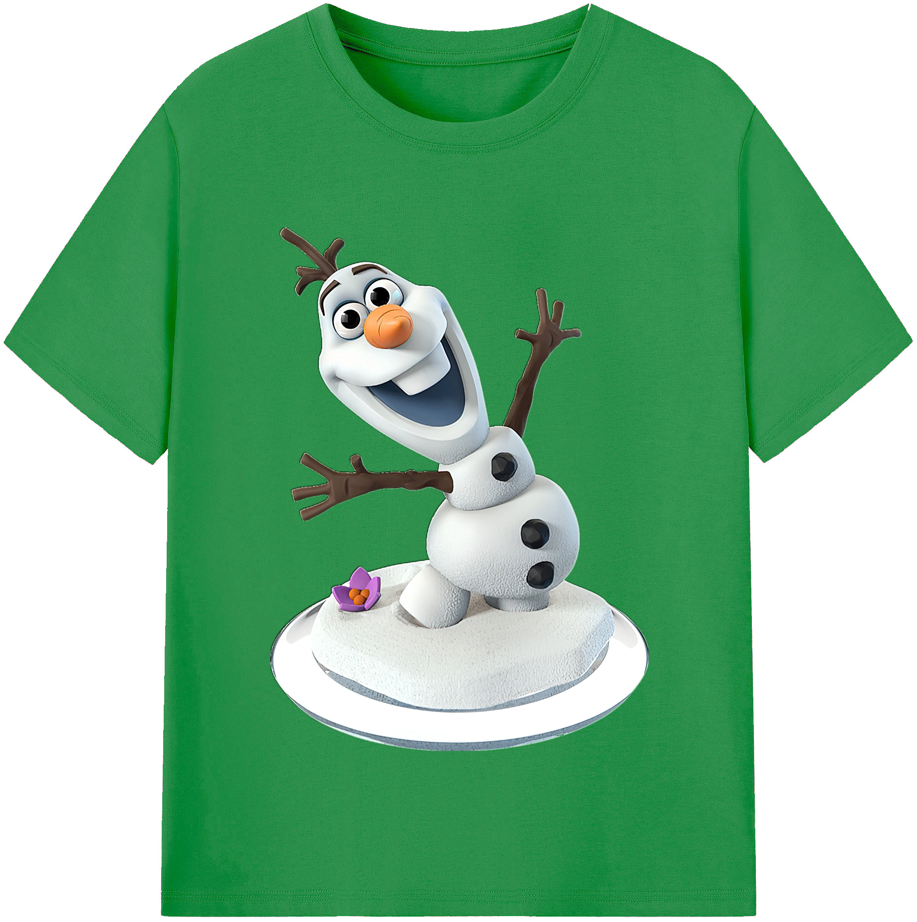 （画像用） アナと雪の女王 アンナ エルサ Frozen Anna Elsa レディースカジュアルプリントTシャツ（綿100％）
