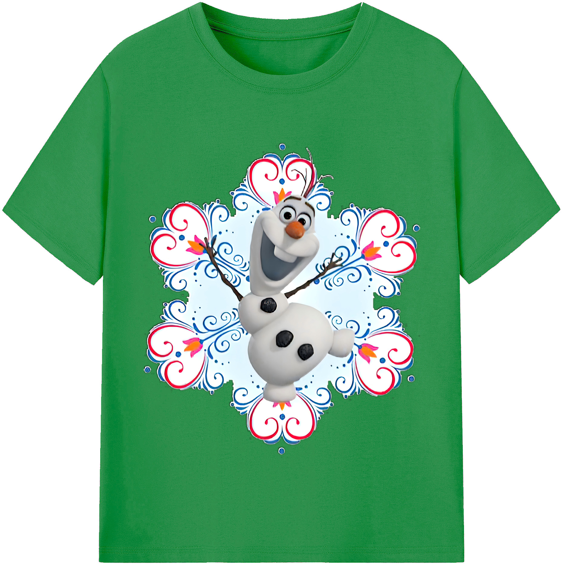 （画像用） アナと雪の女王 アンナ エルサ Frozen Anna Elsa レディースカジュアルプリントTシャツ（綿100％）