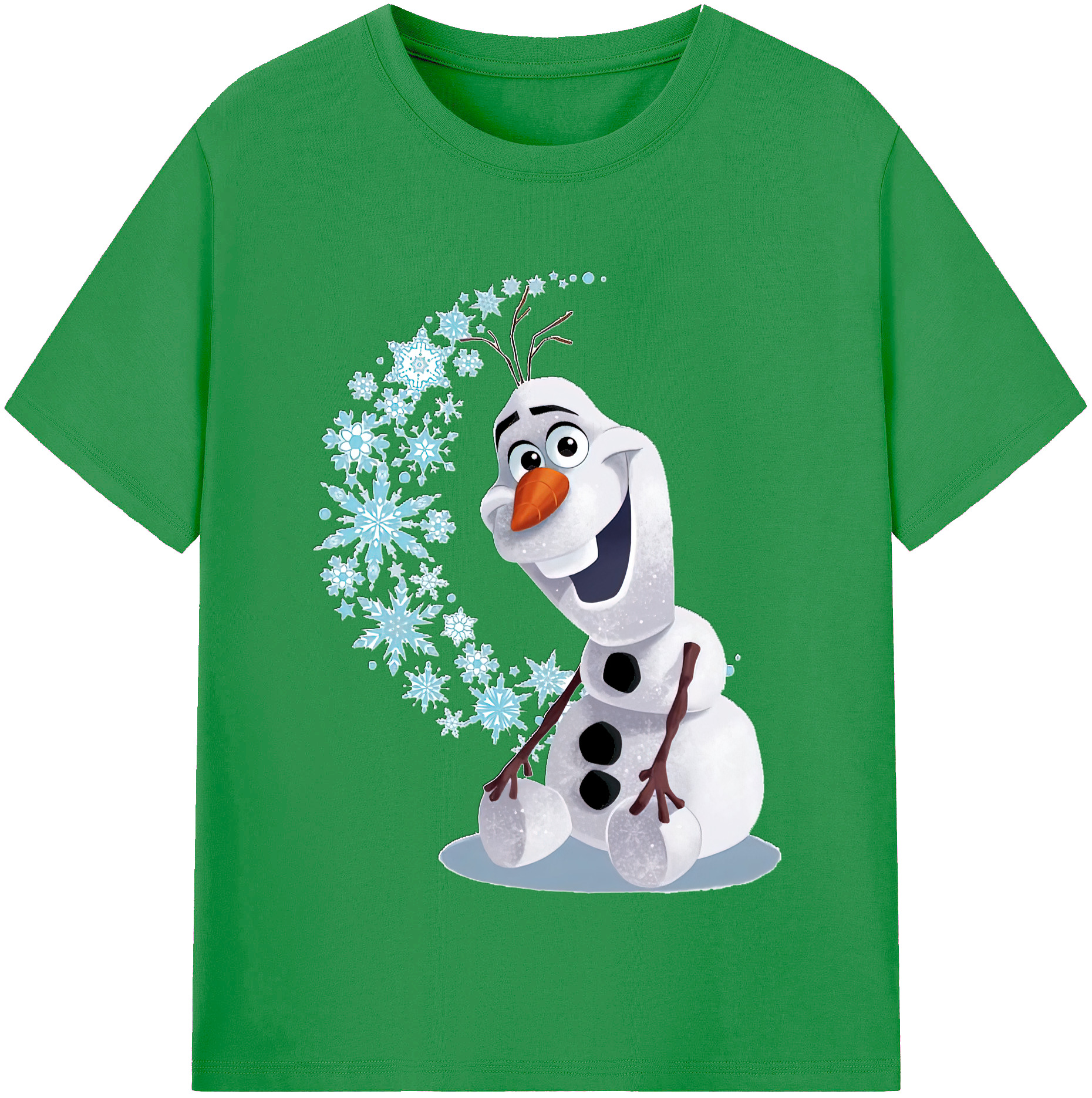 （画像用） アナと雪の女王 アンナ エルサ Frozen Anna Elsa レディースカジュアルプリントTシャツ（綿100％）
