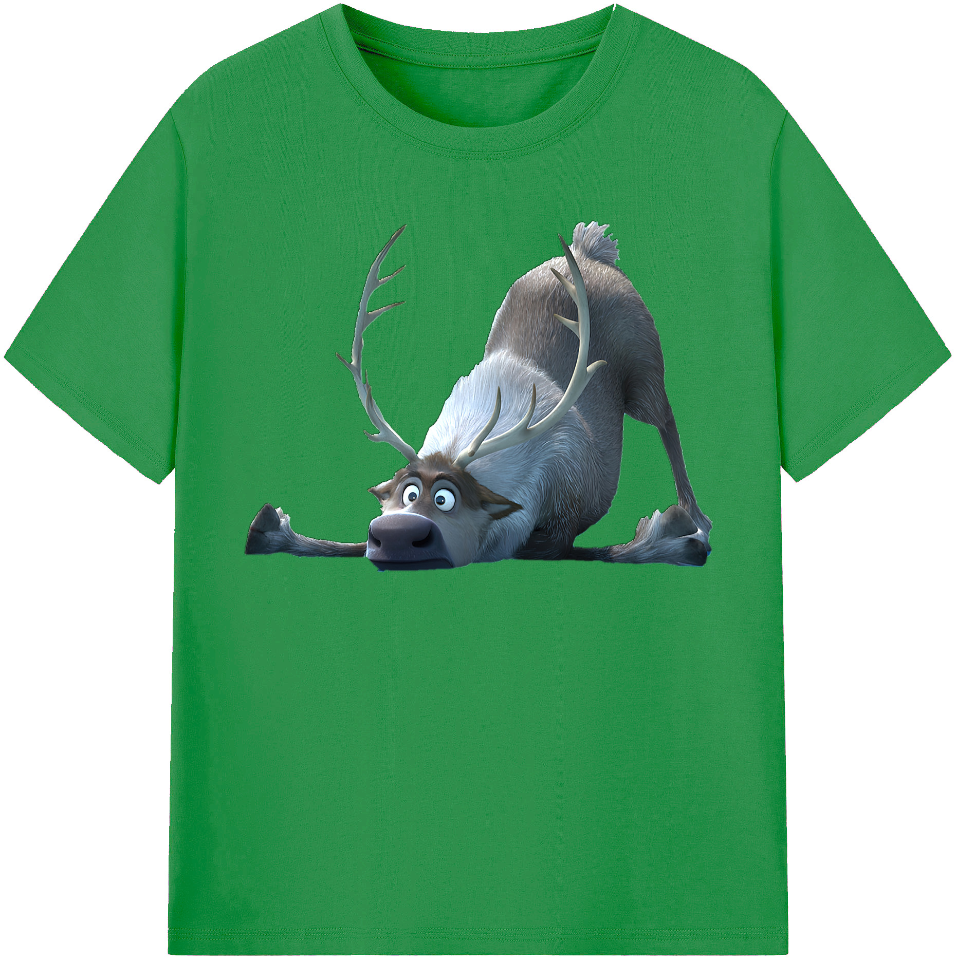 （画像用） アナと雪の女王 アンナ エルサ Frozen Anna Elsa レディースカジュアルプリントTシャツ（綿100％）