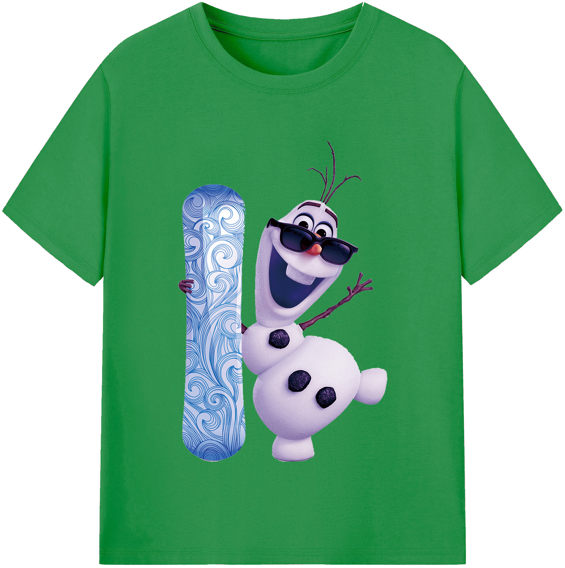 （画像用） アナと雪の女王 アンナ エルサ Frozen Anna Elsa レディースカジュアルプリントTシャツ（綿100％）