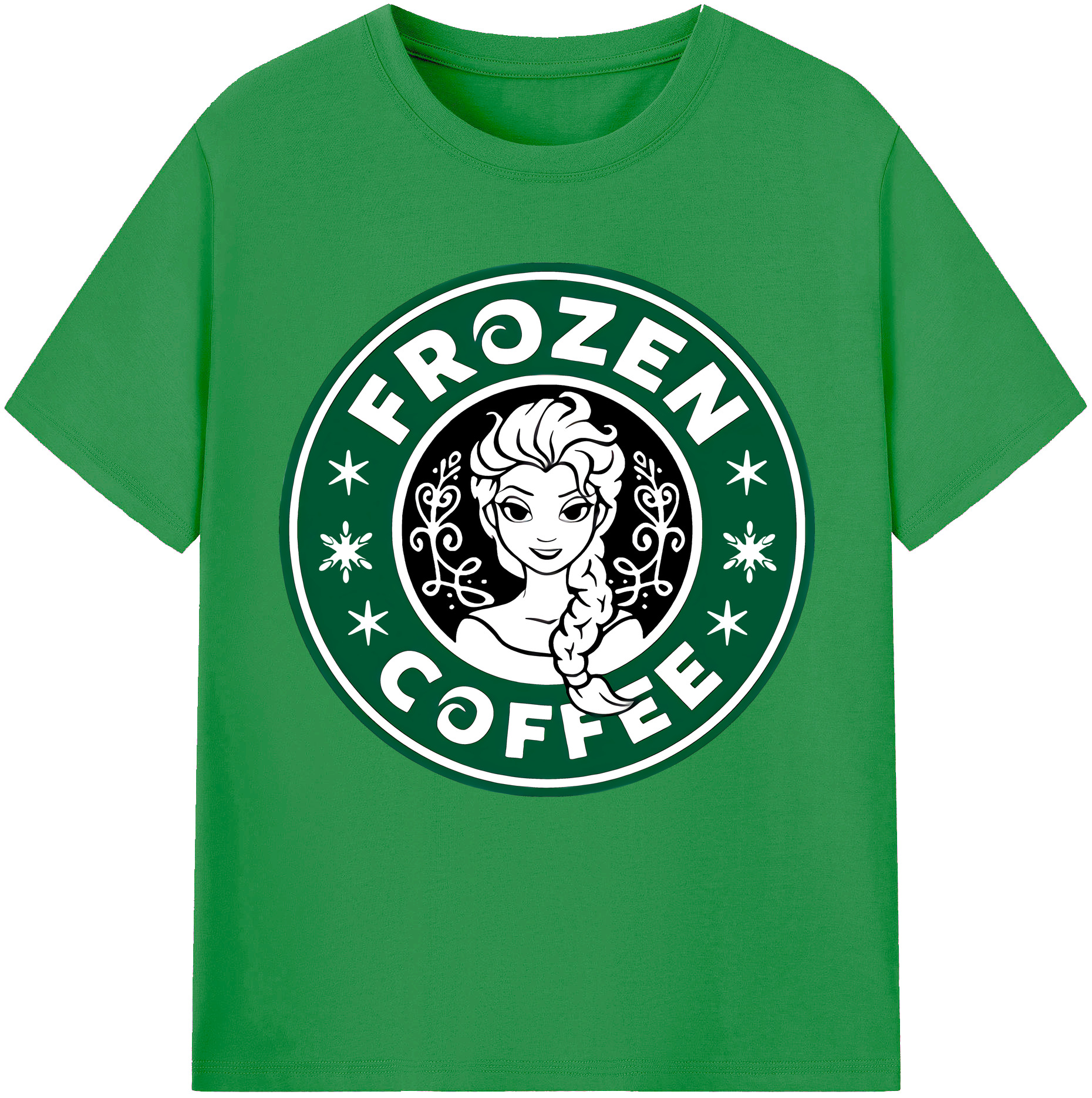 （画像用） アナと雪の女王 アンナ エルサ Frozen Anna Elsa レディースカジュアルプリントTシャツ（綿100％）