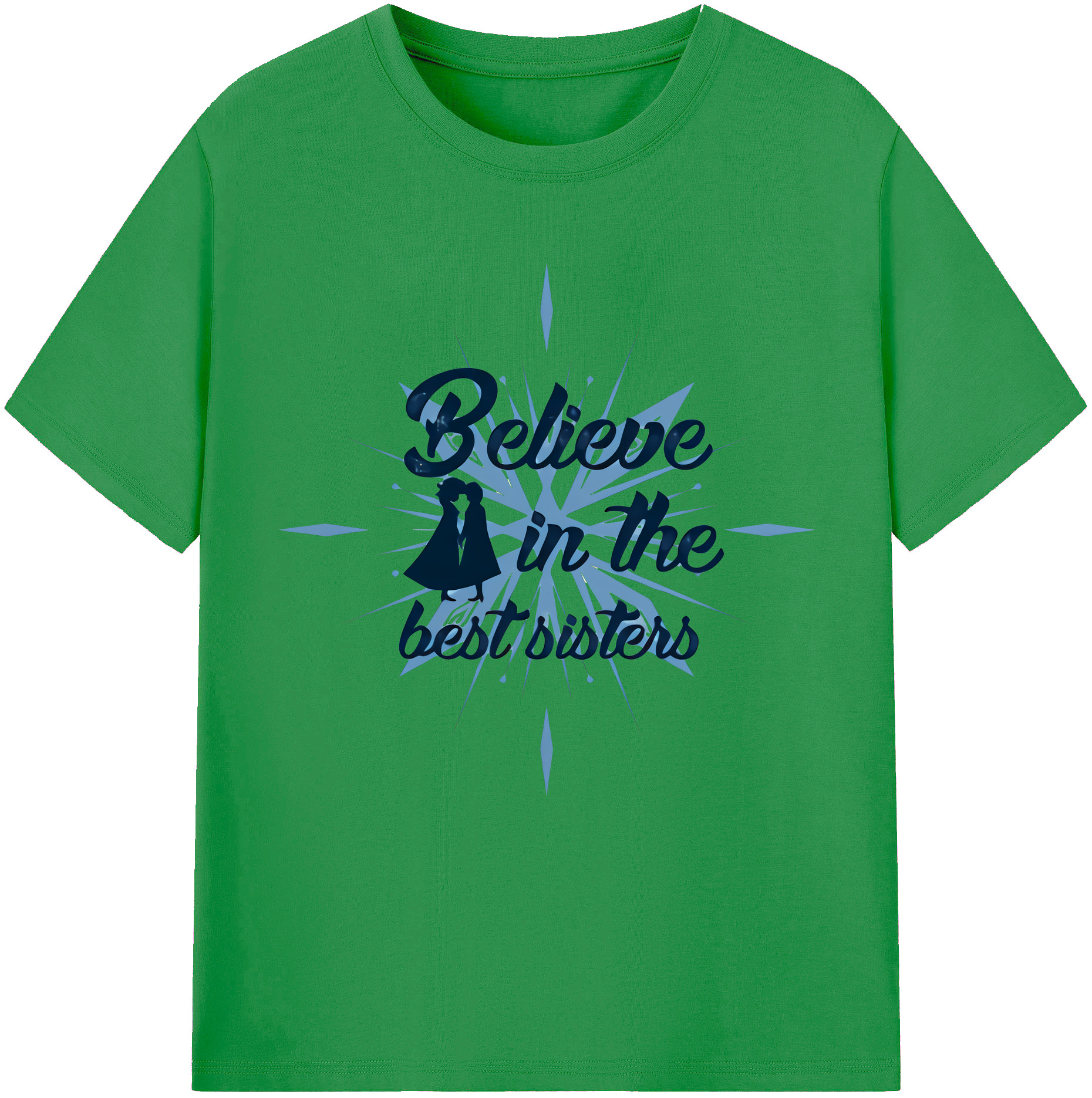 （画像用） アナと雪の女王 アンナ エルサ Frozen Anna Elsa レディースカジュアルプリントTシャツ（綿100％）